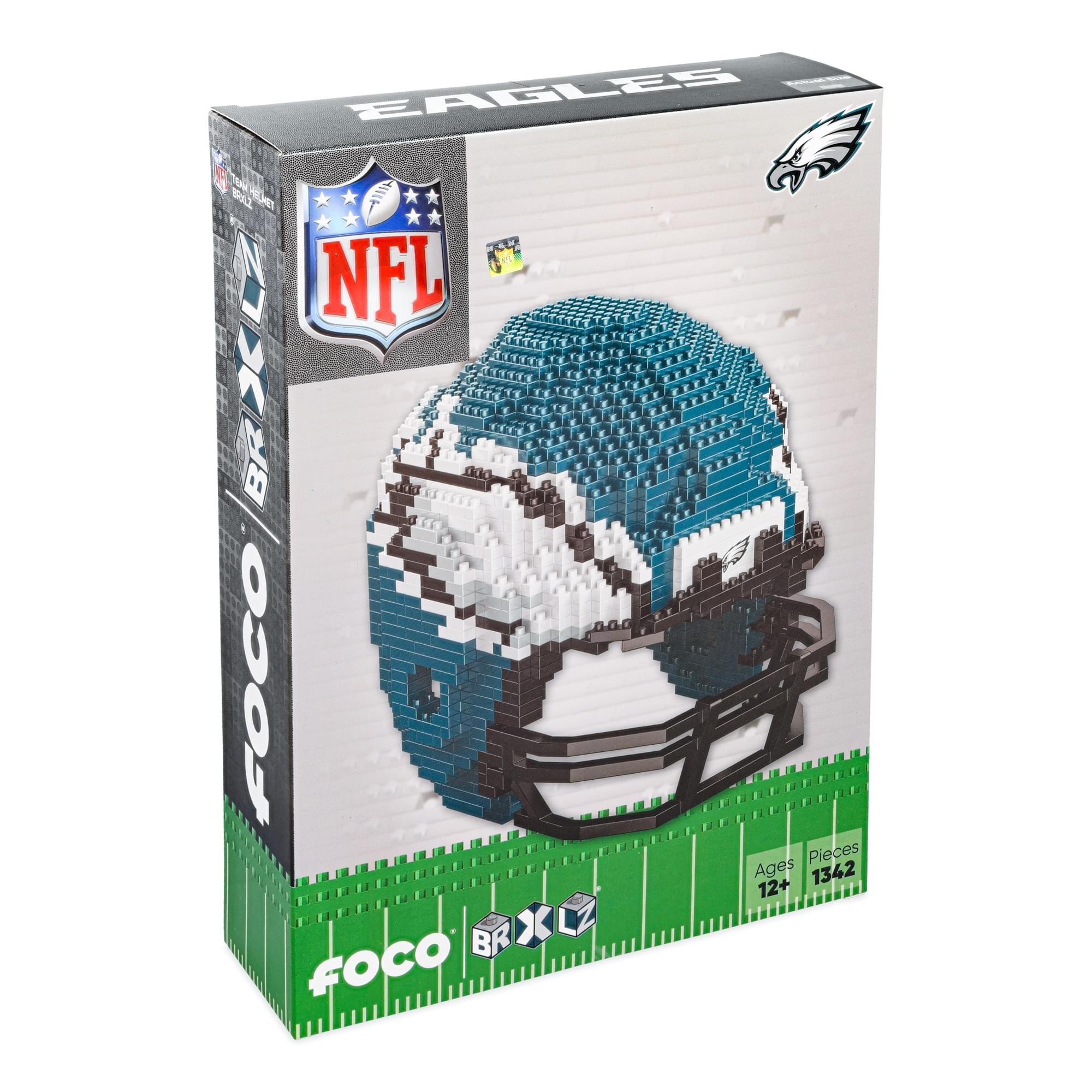 Philadelphia Eagles NFL FOCO BRXLZ Helmet Building Block Set