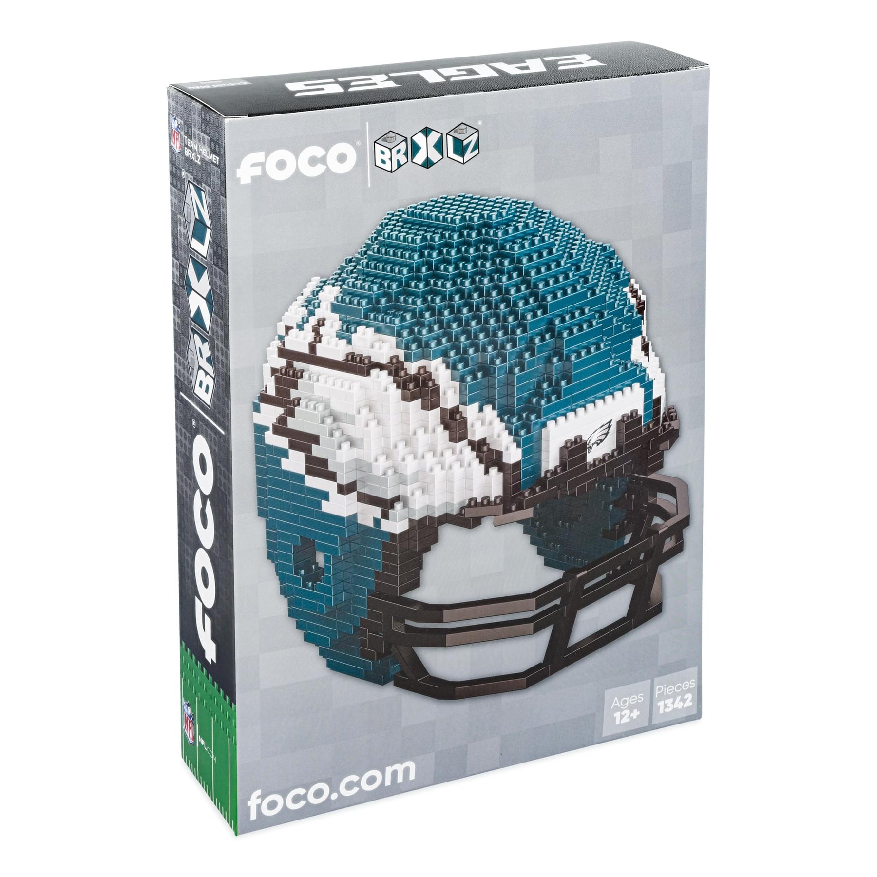Philadelphia Eagles NFL FOCO BRXLZ Helmet Building Block Set