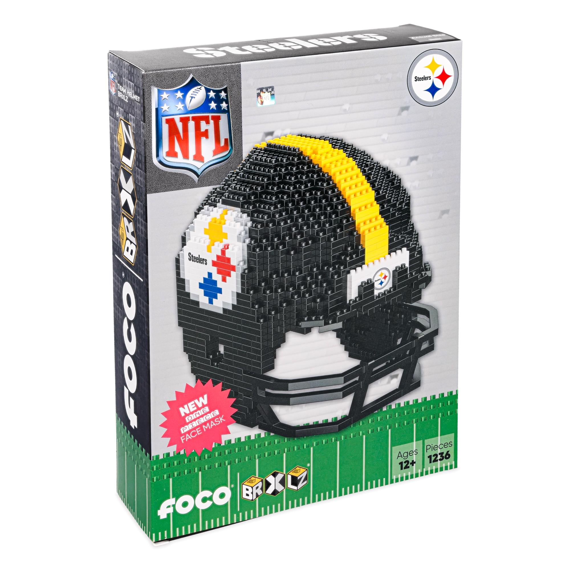 Pittsburgh Steelers NFL FOCO BRXLZ Helmet Building Block Set