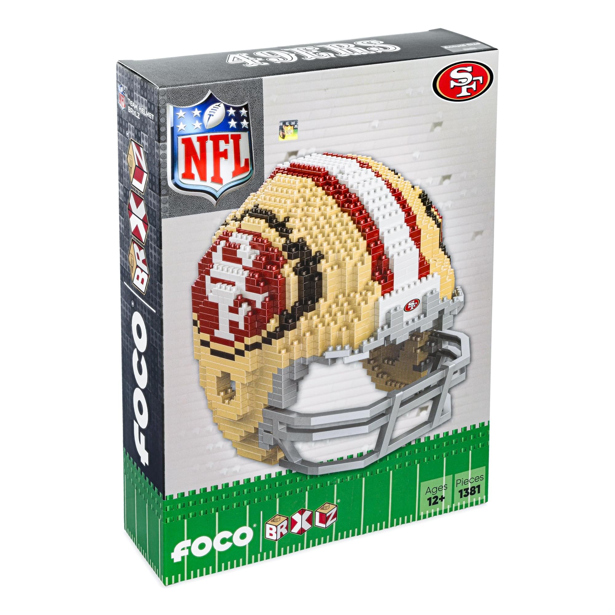 San Francisco 49ers NFL FOCO BRXLZ Helmet Building Block Set