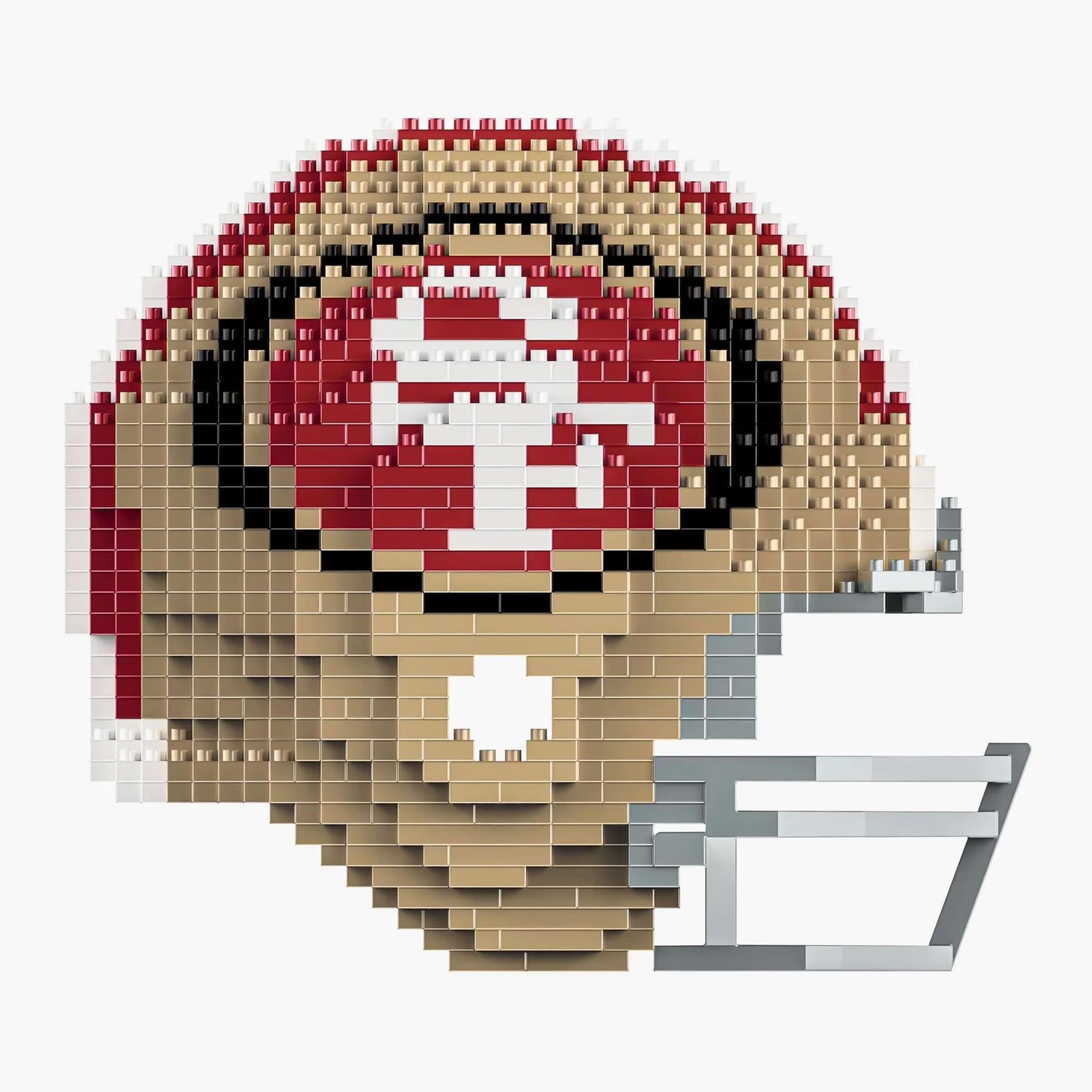 San Francisco 49ers NFL FOCO BRXLZ Helmet Building Block Set