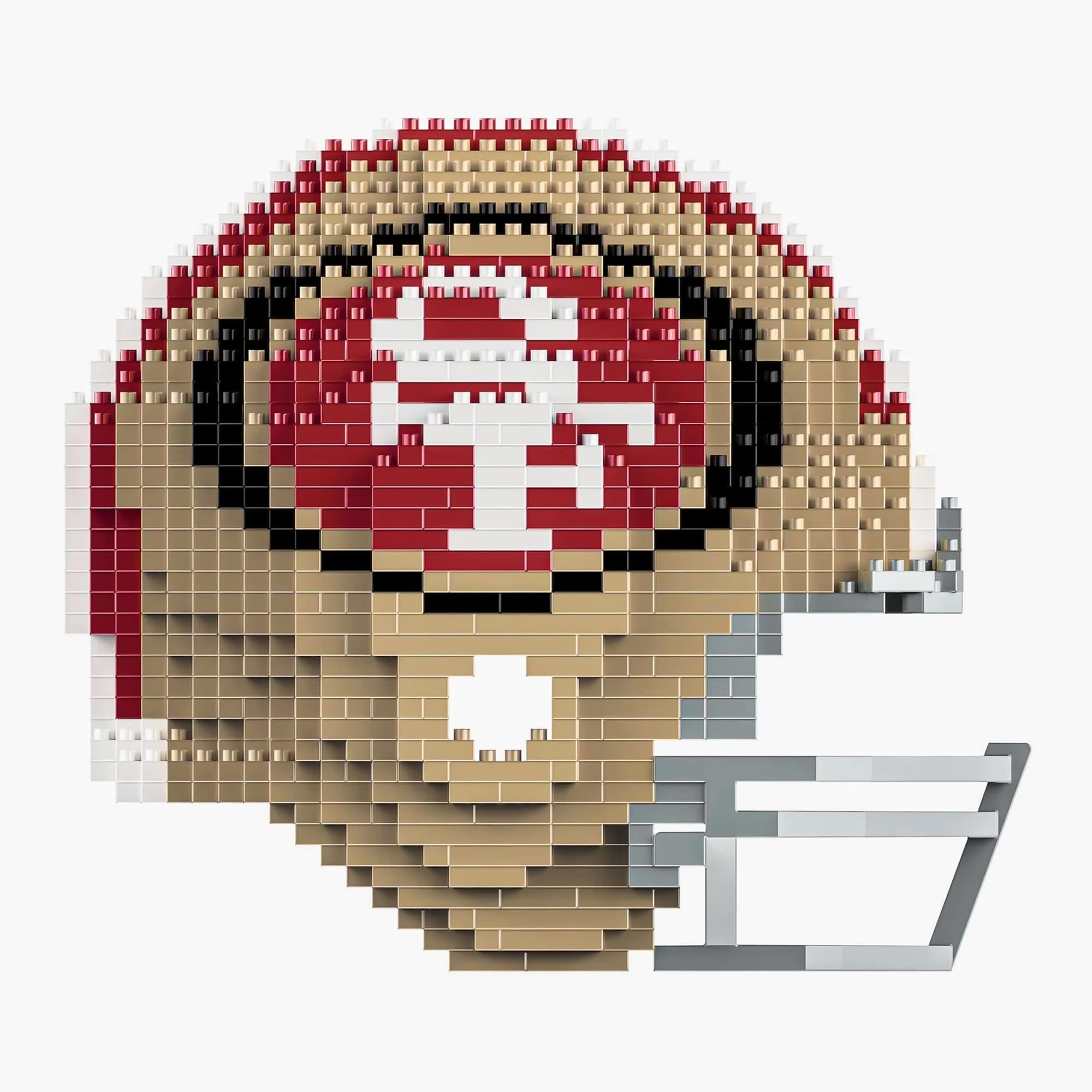 San Francisco 49ers NFL FOCO BRXLZ Helmet Building Block Set