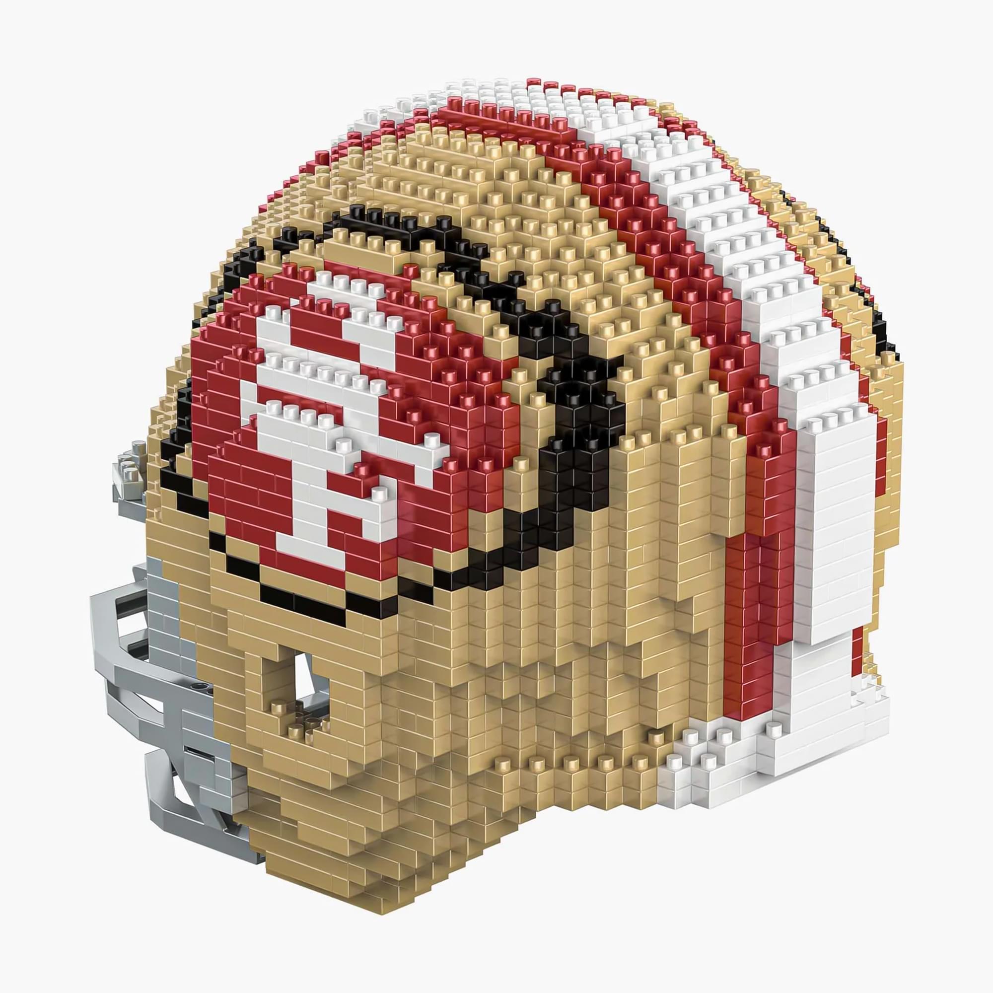 San Francisco 49ers NFL FOCO BRXLZ Helmet Building Block Set