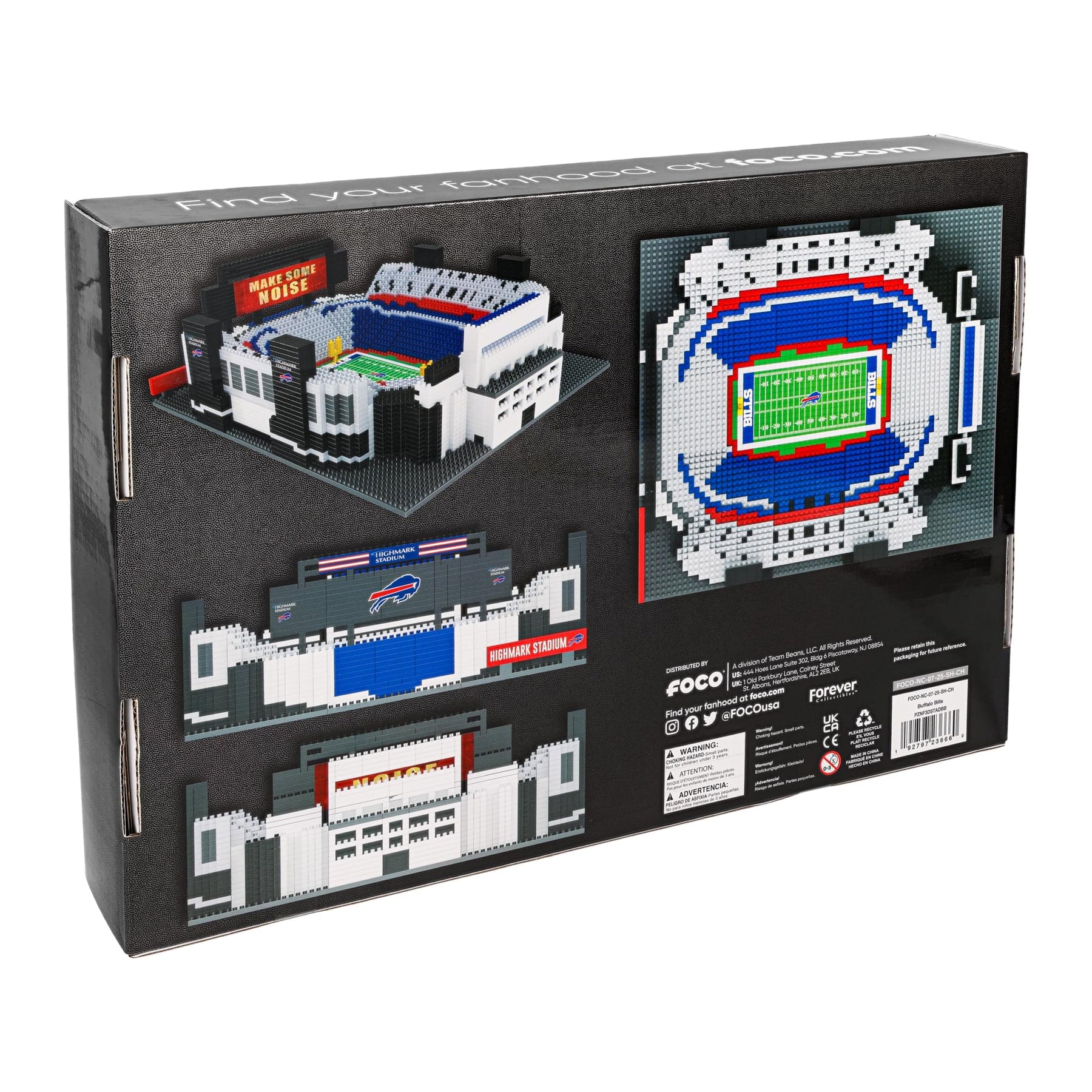 Buffalo Bills NFL FOCO BRXLZ Highmark Stadium Standard Size Building Block Set