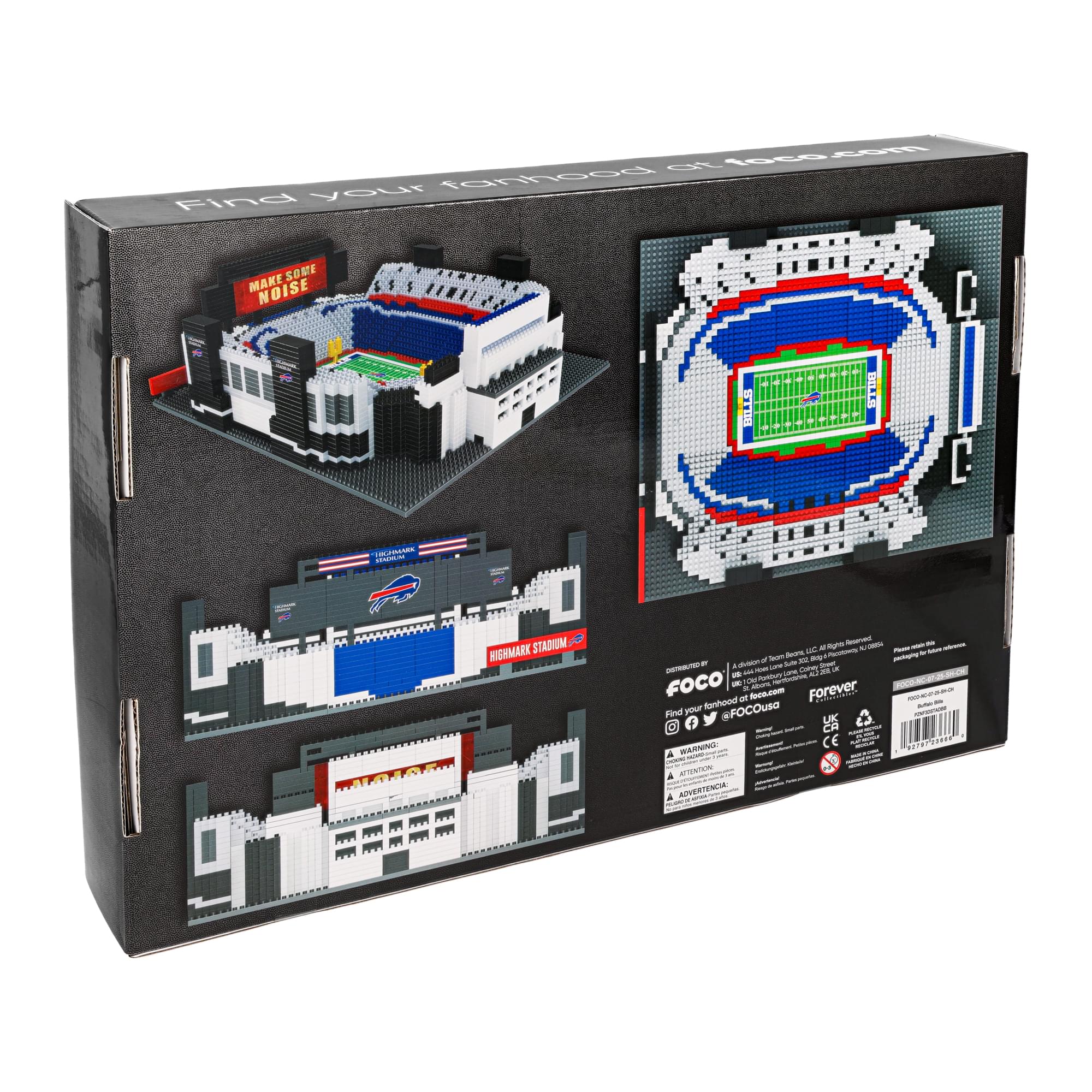 Buffalo Bills NFL FOCO BRXLZ Highmark Stadium Standard Size Building Block Set