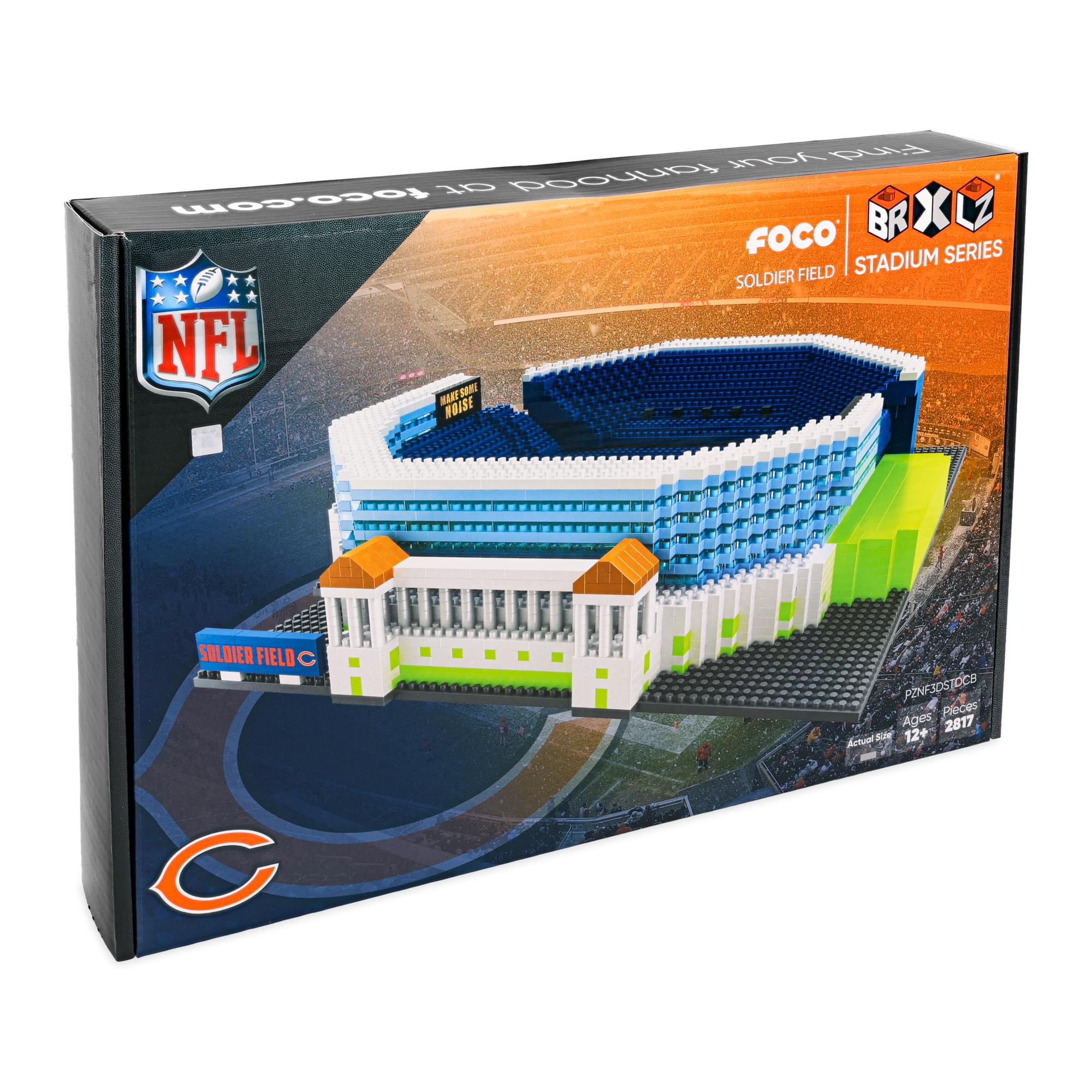 Chicago Bears NFL FOCO BRXLZ Stadium Building Block Set