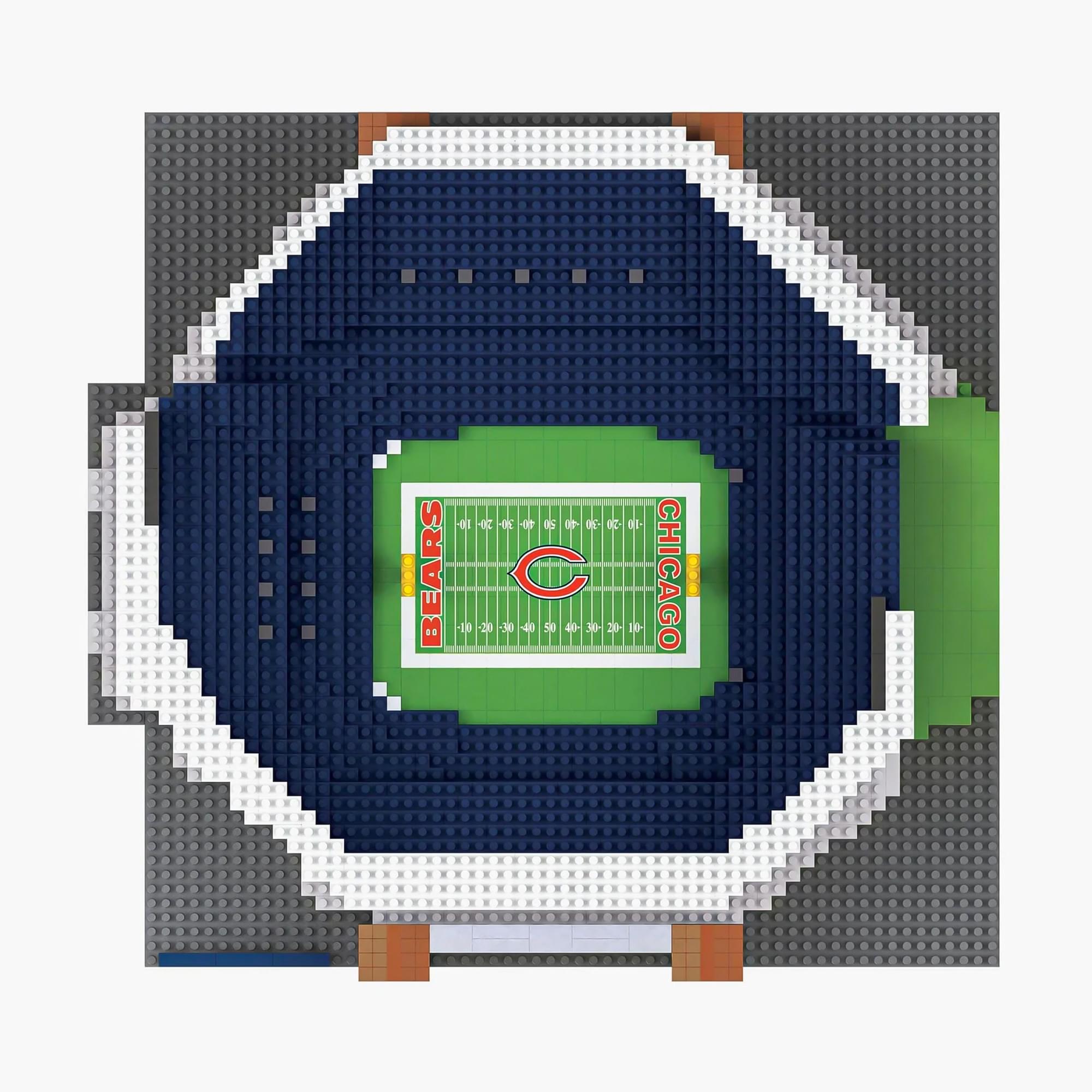 Chicago Bears NFL FOCO BRXLZ Stadium Building Block Set