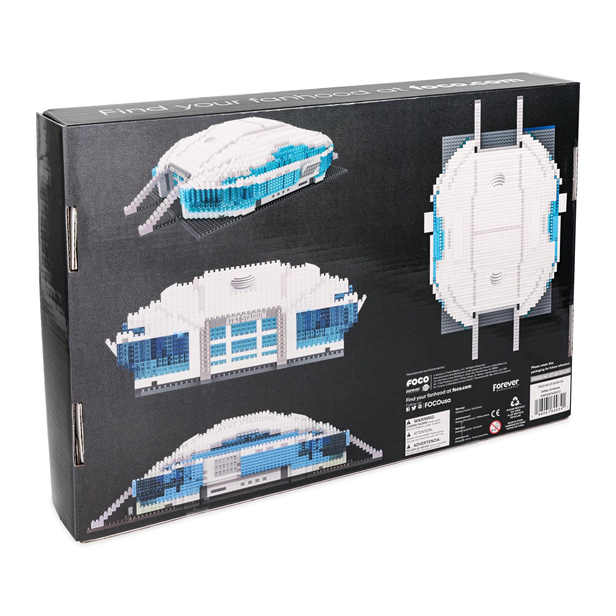 Dallas Cowboys NFL FOCO BRXLZ Stadium Building Block Set