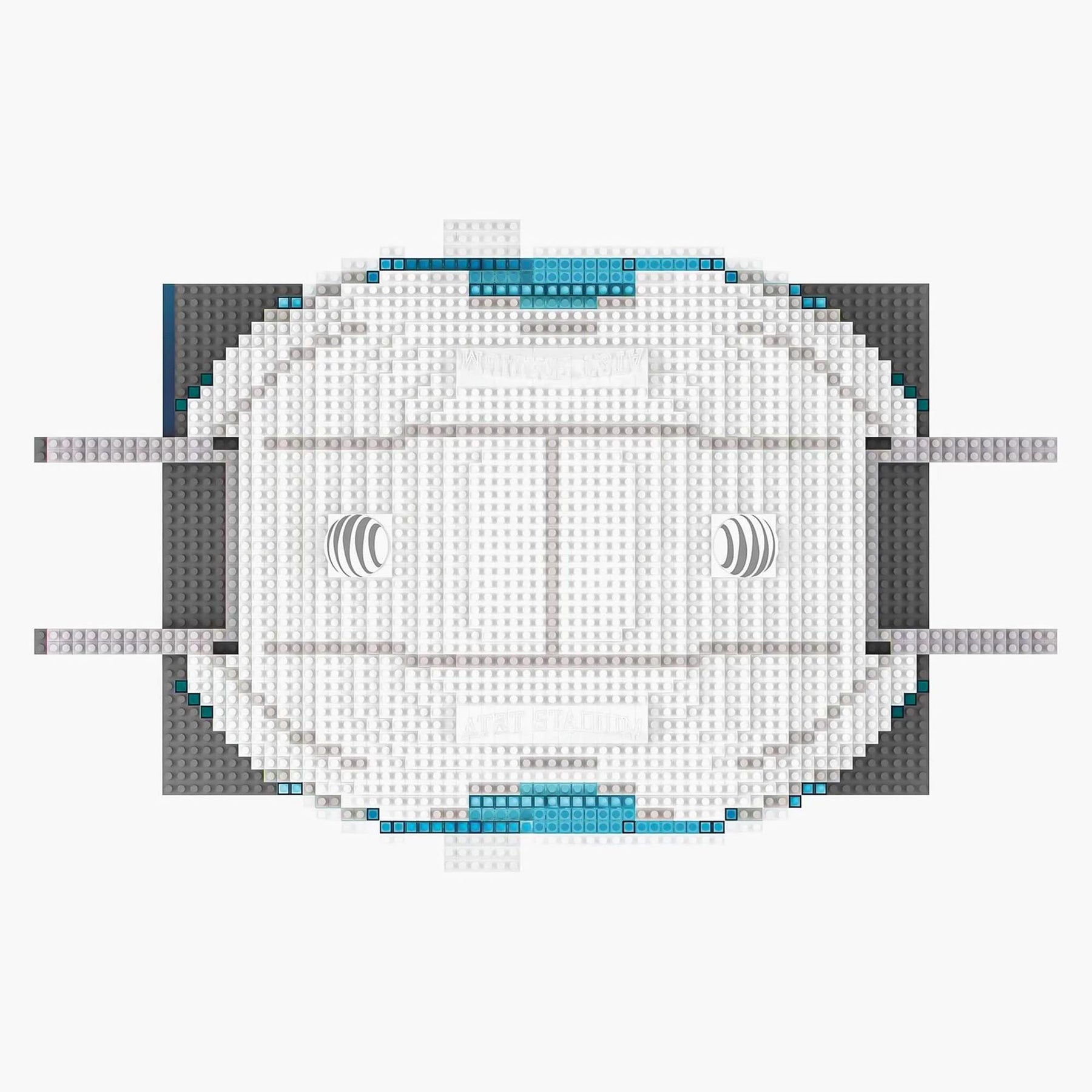 Dallas Cowboys NFL FOCO BRXLZ Stadium Building Block Set