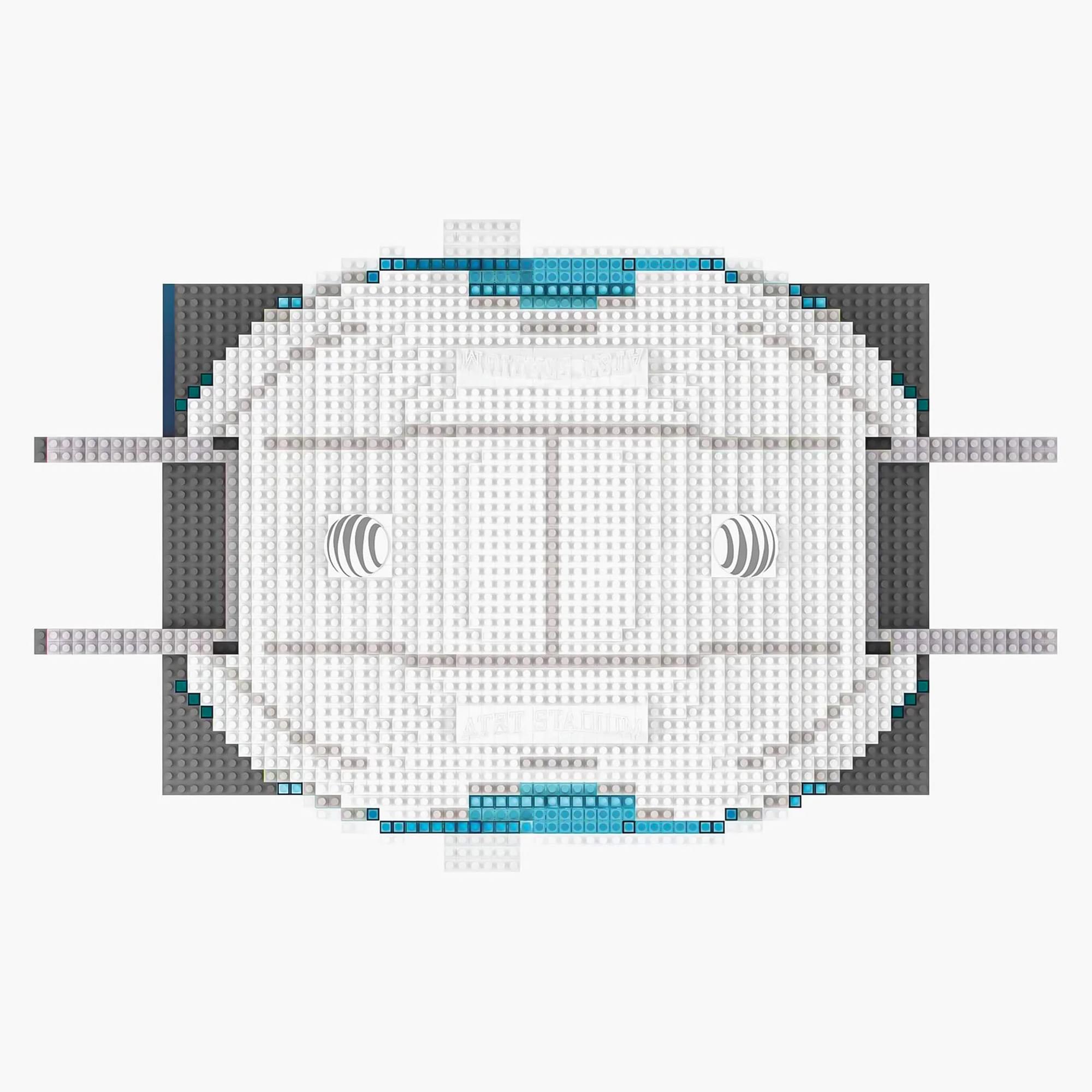 Dallas Cowboys NFL FOCO BRXLZ Stadium Building Block Set