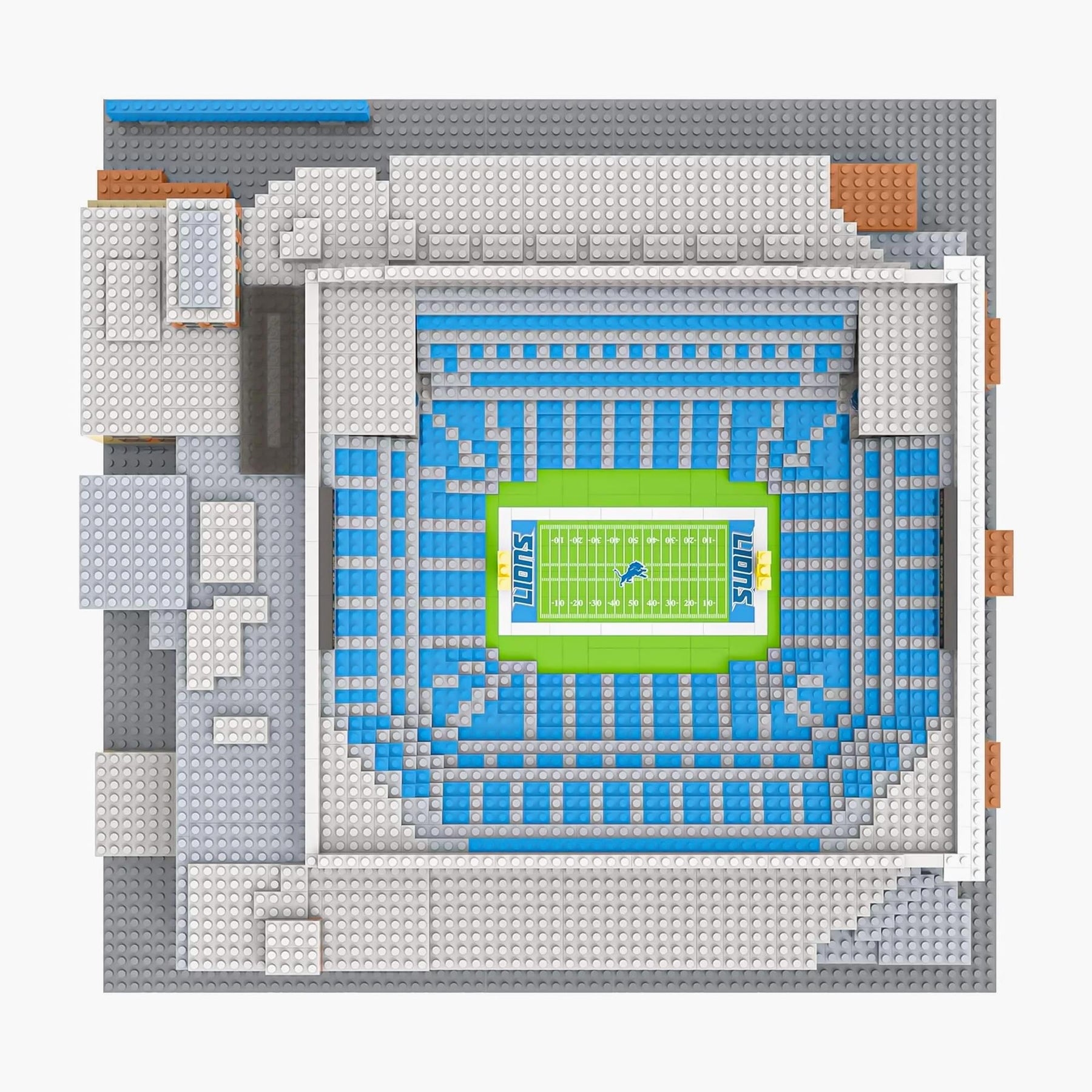 Detroit Lions NFL FOCO BRXLZ Stadium Building Block Set