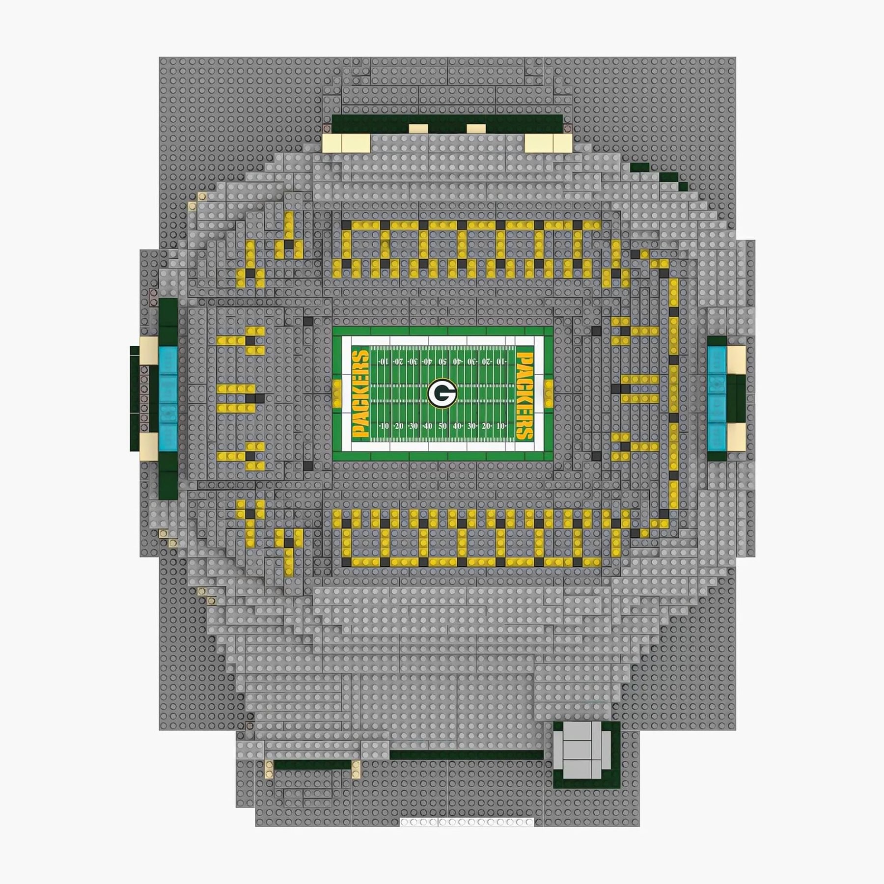 Green Bay Packers NFL FOCO BRXLZ Stadium Building Block Set