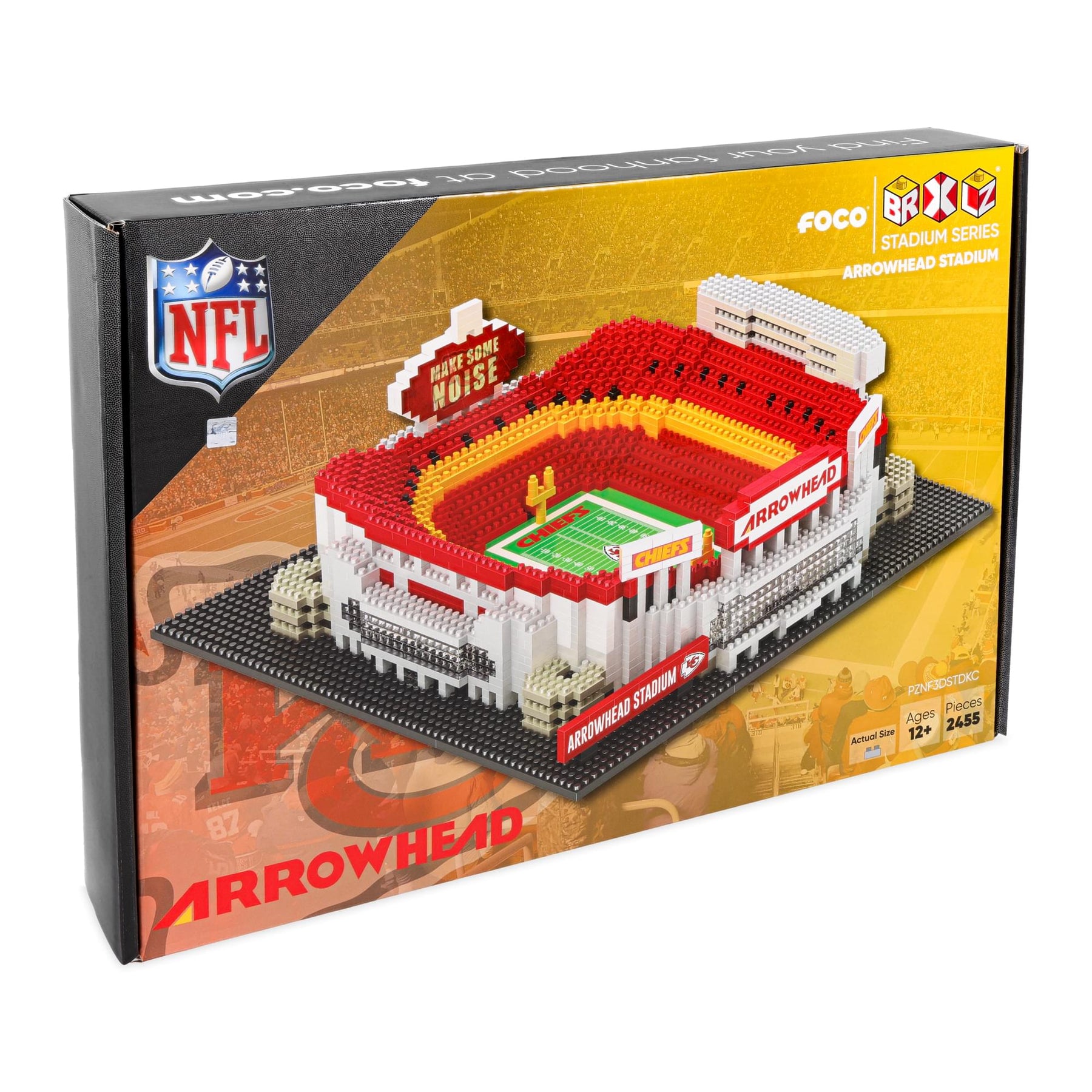 Kansas City Chiefs NFL FOCO BRXLZ Stadium Building Block Set