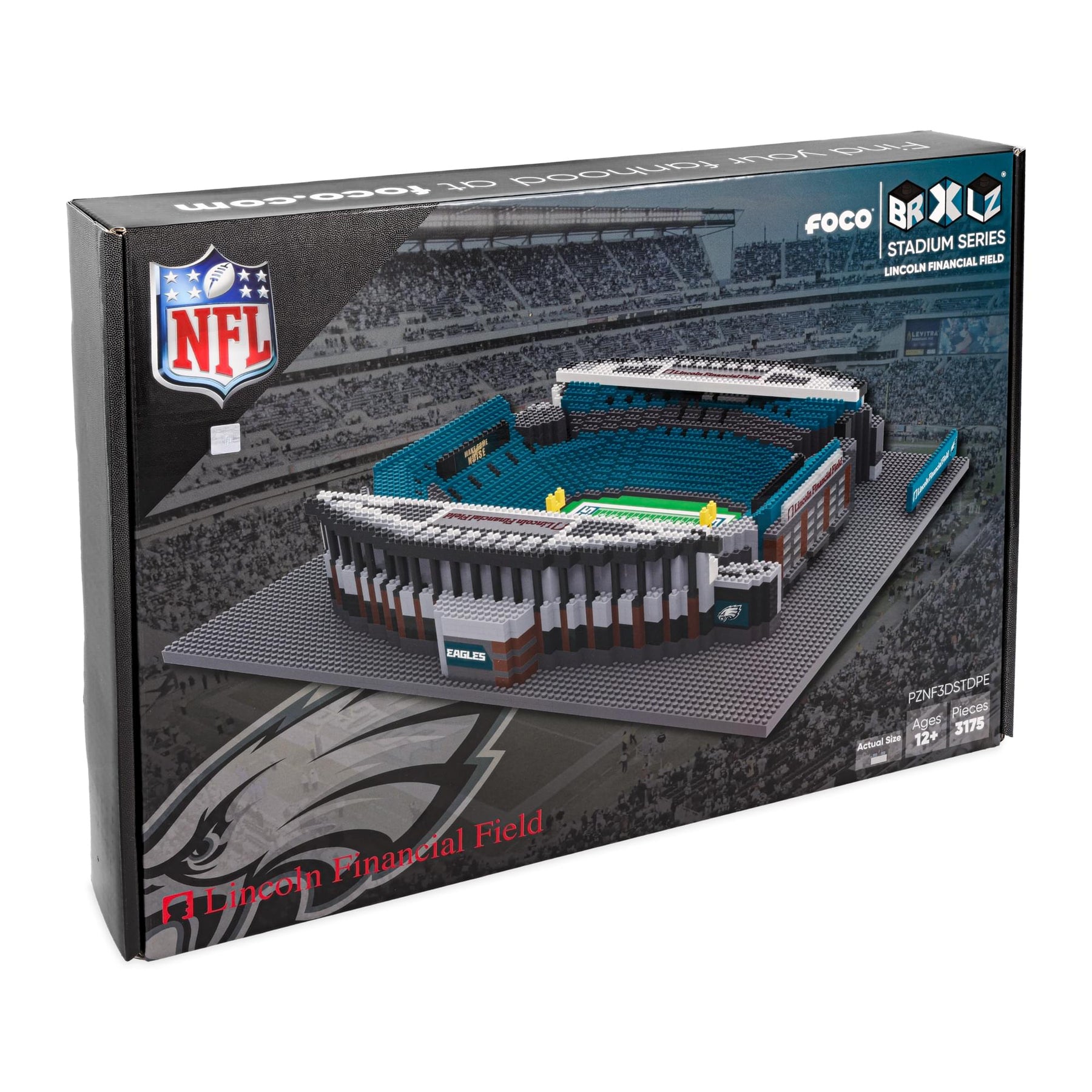 Philadelphia Eagles NFL FOCO BRXLZ Stadium Building Block Set