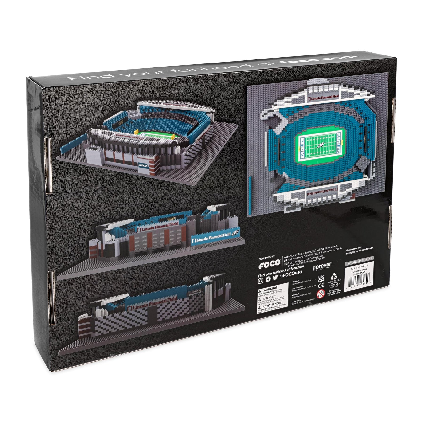 Philadelphia Eagles NFL FOCO BRXLZ Stadium Building Block Set