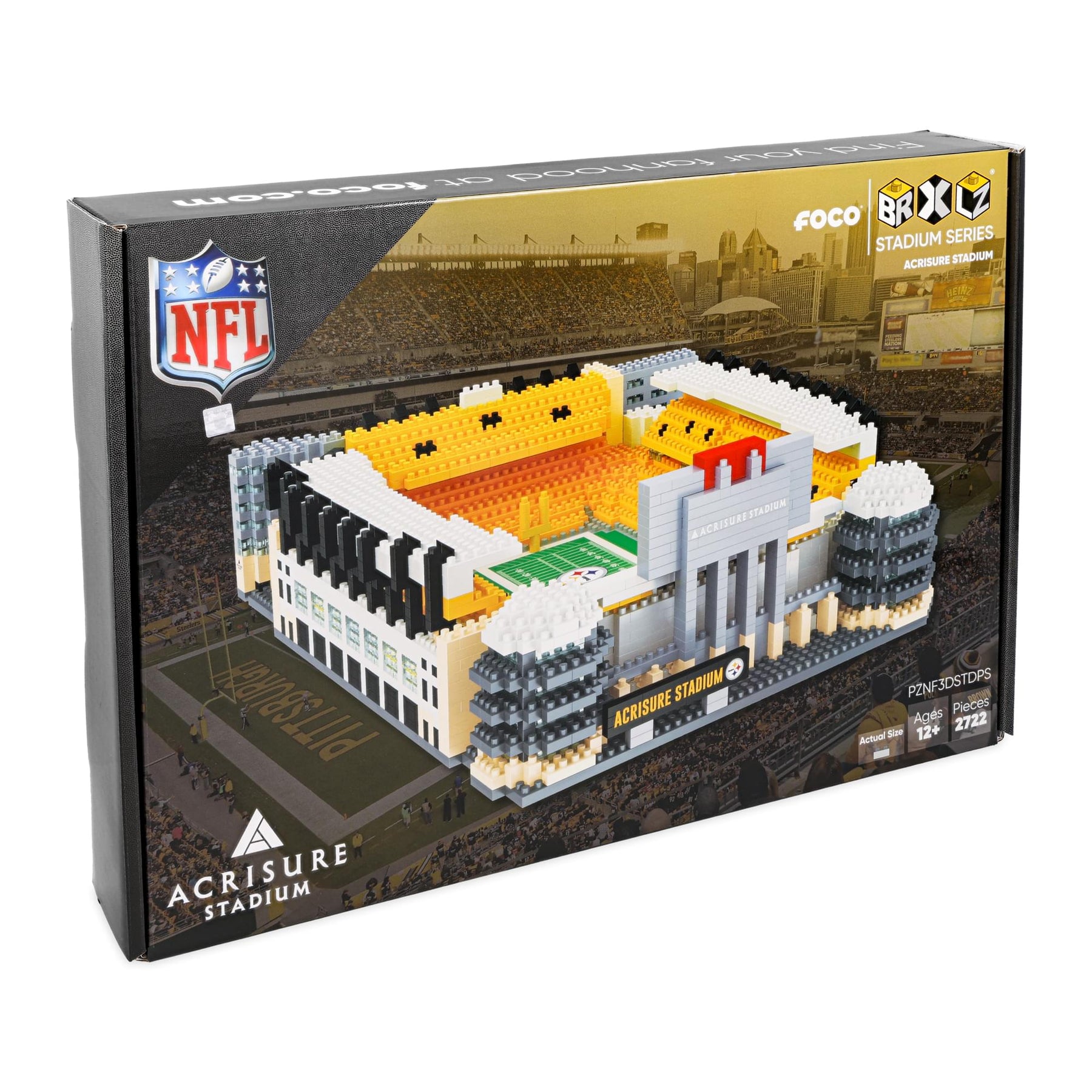 Pittsburgh Steelers NFL FOCO BRXLZ Stadium Building Block Set