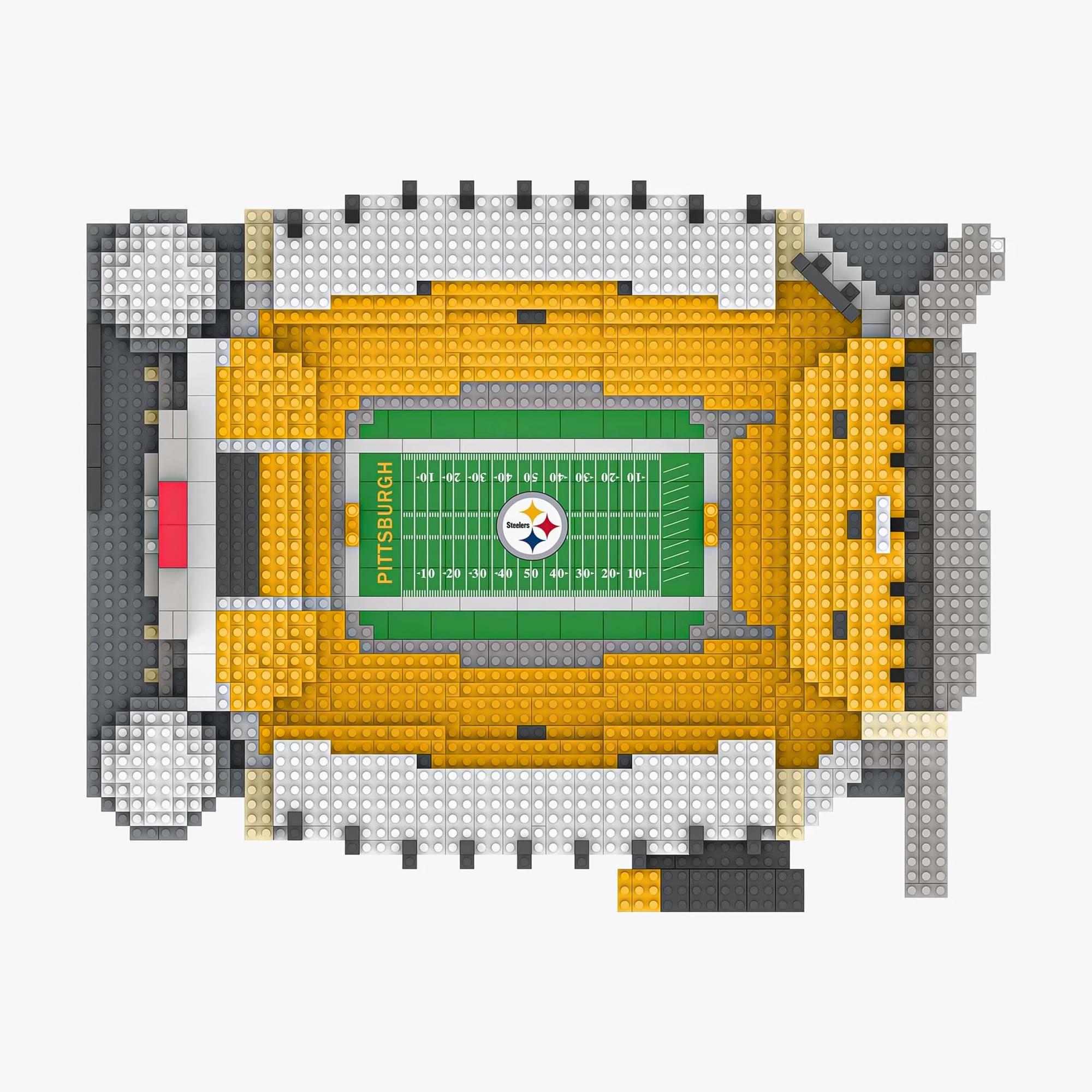 Pittsburgh Steelers NFL FOCO BRXLZ Stadium Building Block Set