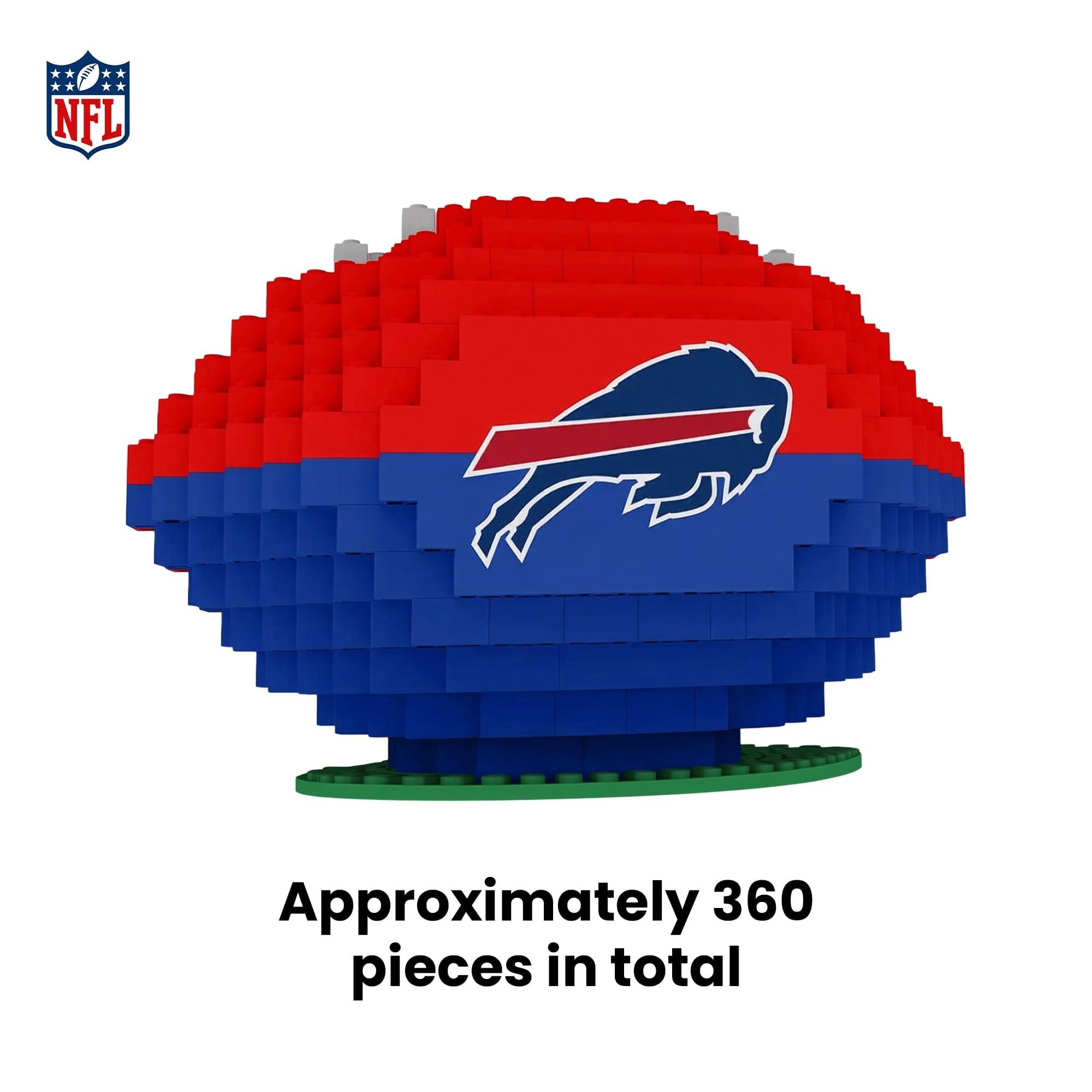 Buffalo Bills NFL Brxlz XL Football 360-Piece Building Block Set