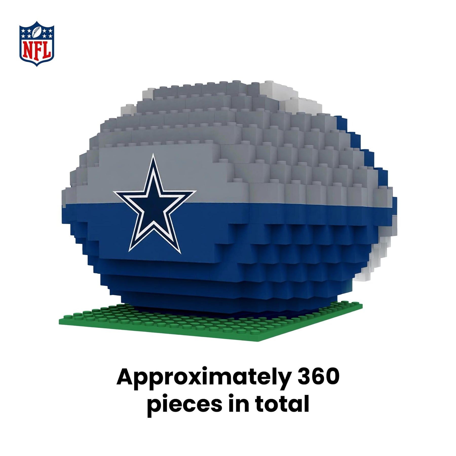 Dallas Cowboys NFL Brxlz XL Football 360-Piece Building Block Set
