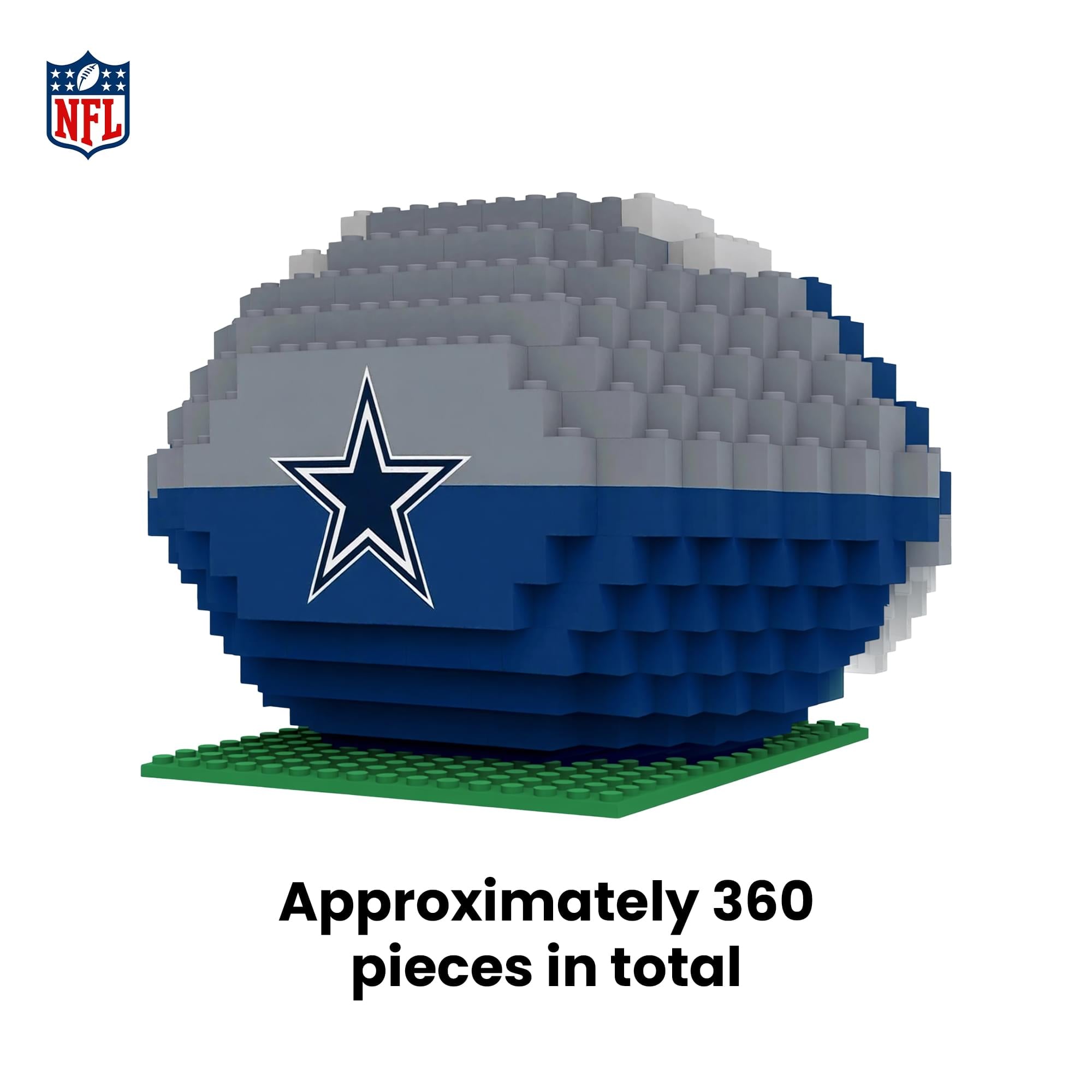 Dallas Cowboys NFL Brxlz XL Football 360-Piece Building Block Set