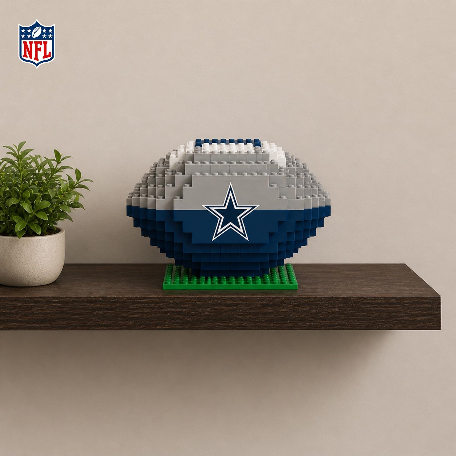 Dallas Cowboys NFL Brxlz XL Football 360-Piece Building Block Set