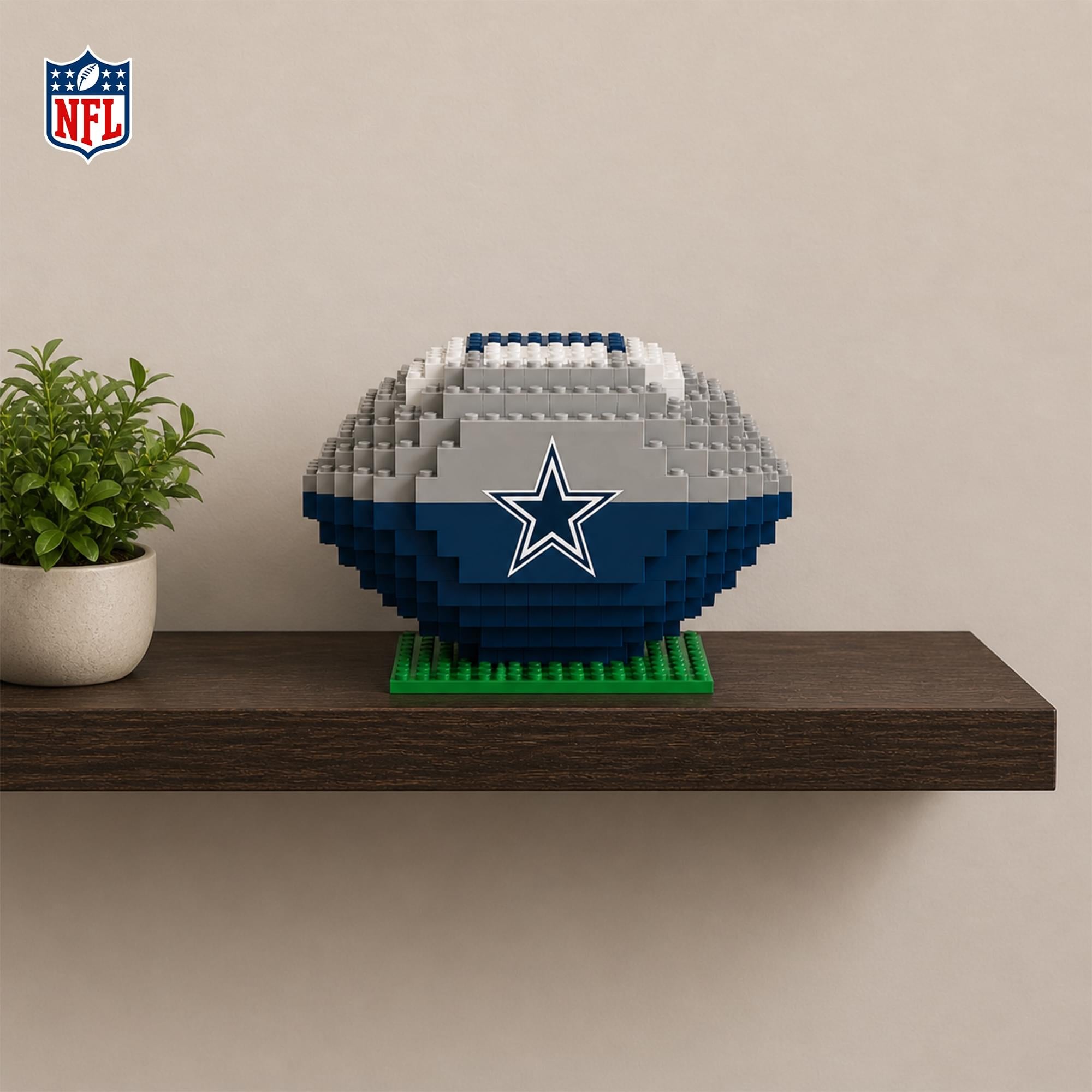 Dallas Cowboys NFL Brxlz XL Football 360-Piece Building Block Set