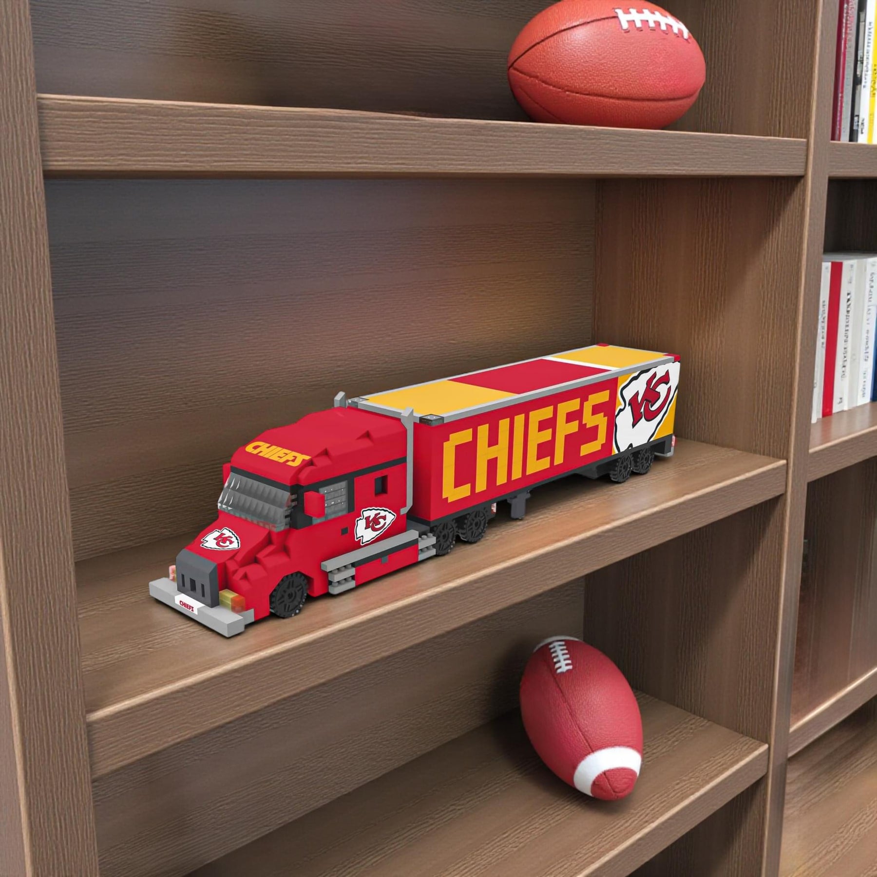 Kansas City Chiefs NFL BRXLZ Team Truck 1396-Piece Building Block Set
