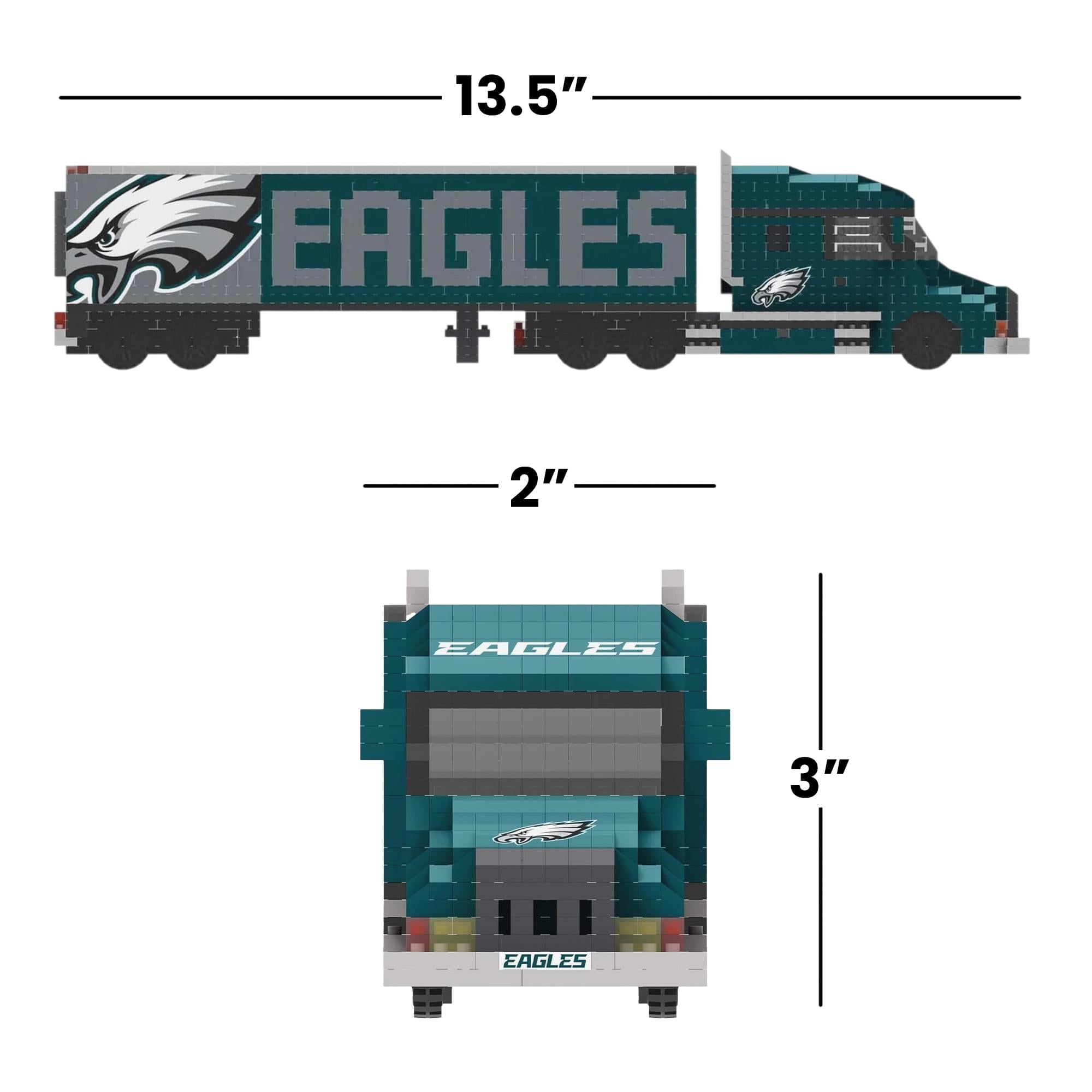 Philadelphia Eagles NFL BRXLZ Team Truck 1402-Piece Building Block Set