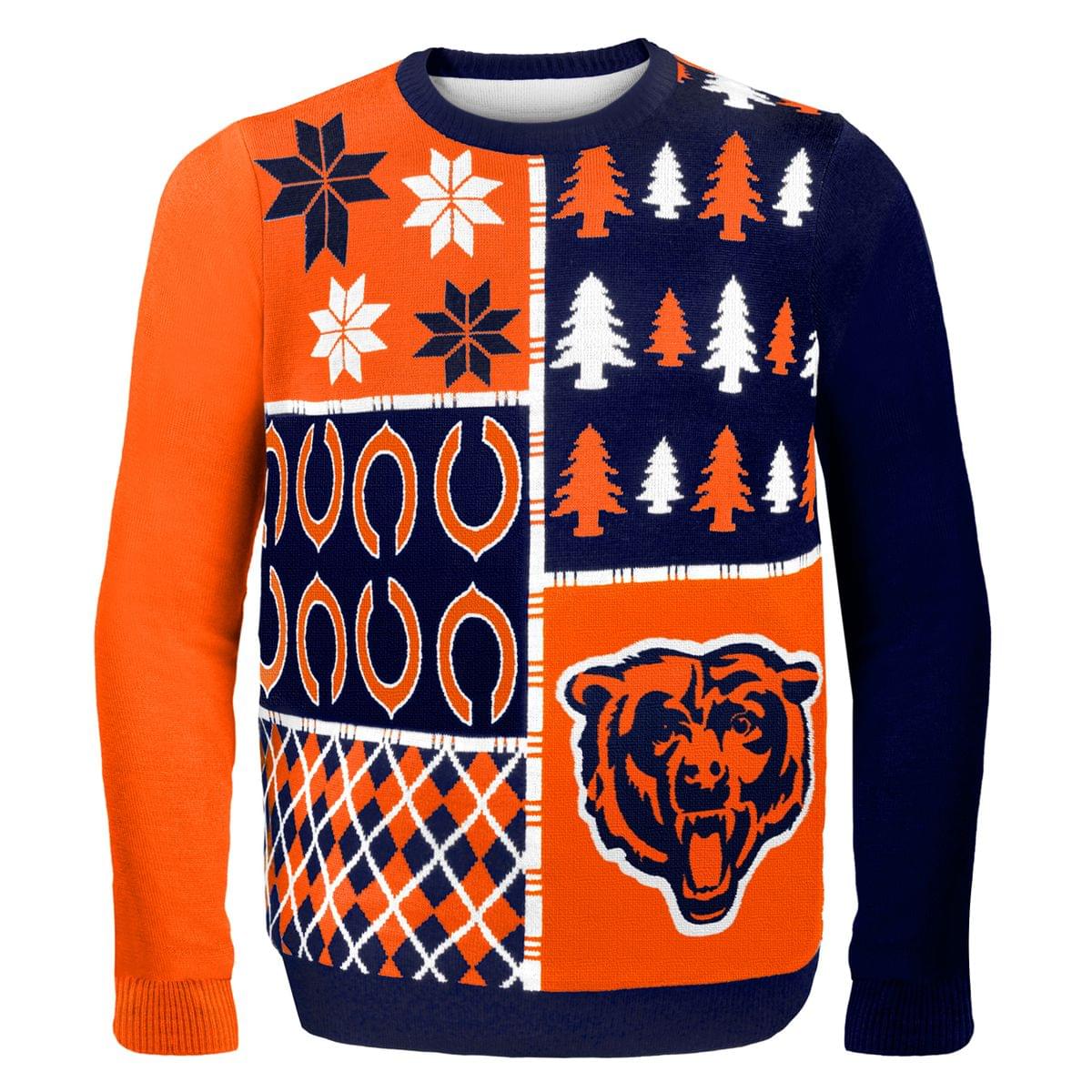 Chicago Bears Busy Block NFL Ugly Sweater