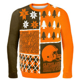 Cleveland Browns Busy Block NFL Ugly Sweater