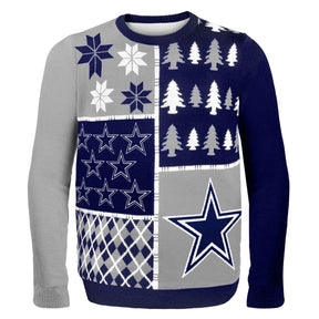 Dallas Cowboys Busy Block NFL Ugly Sweater