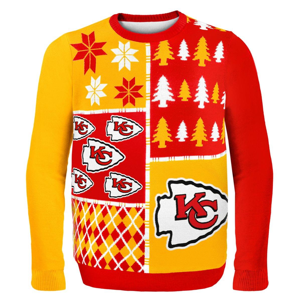 Kansas City Chiefs Busy Block NFL Ugly Sweater