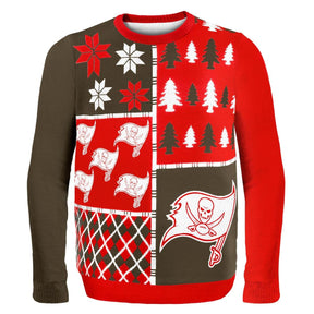 Tampa Bay Buccaneers Busy Block NFL Ugly Sweater