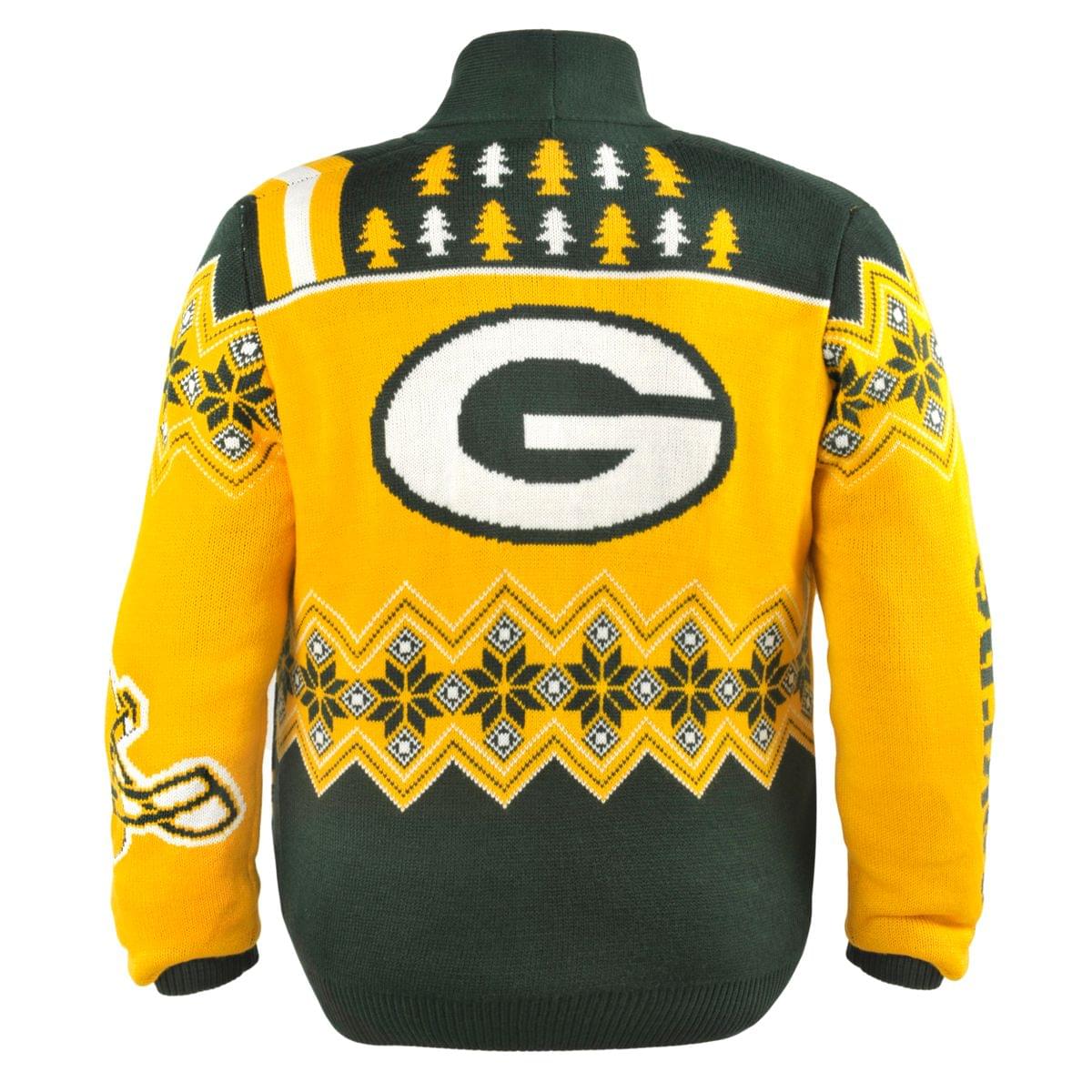 Green Bay Packers NFL Adult Ugly Cardigan Sweater