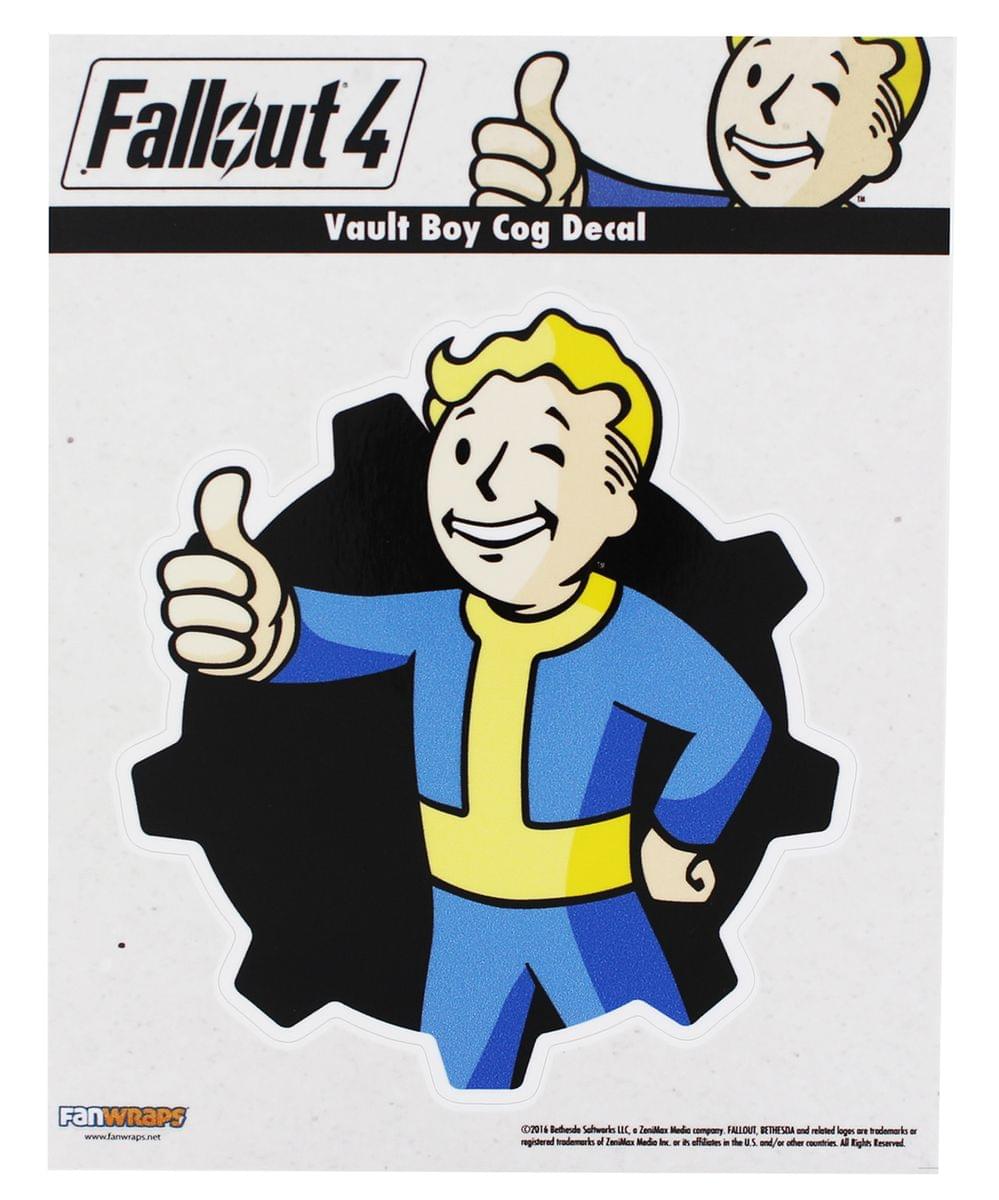 Fallout Vault Boy Cog Vinyl Decal