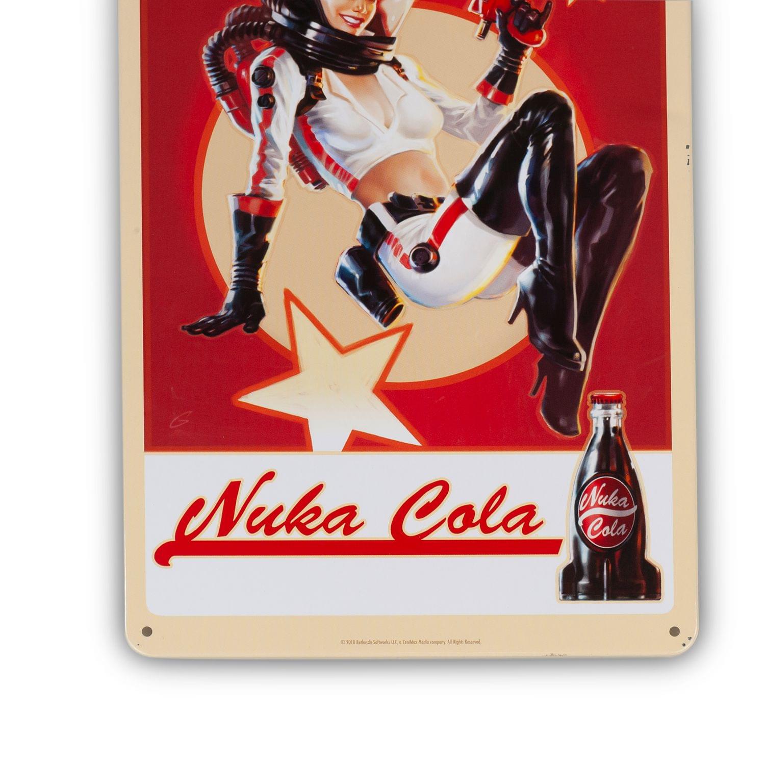 Fallout 76 Nuka Cola Girl Metal Sign | Fanwraps Official Lithograph | 6" x 9"