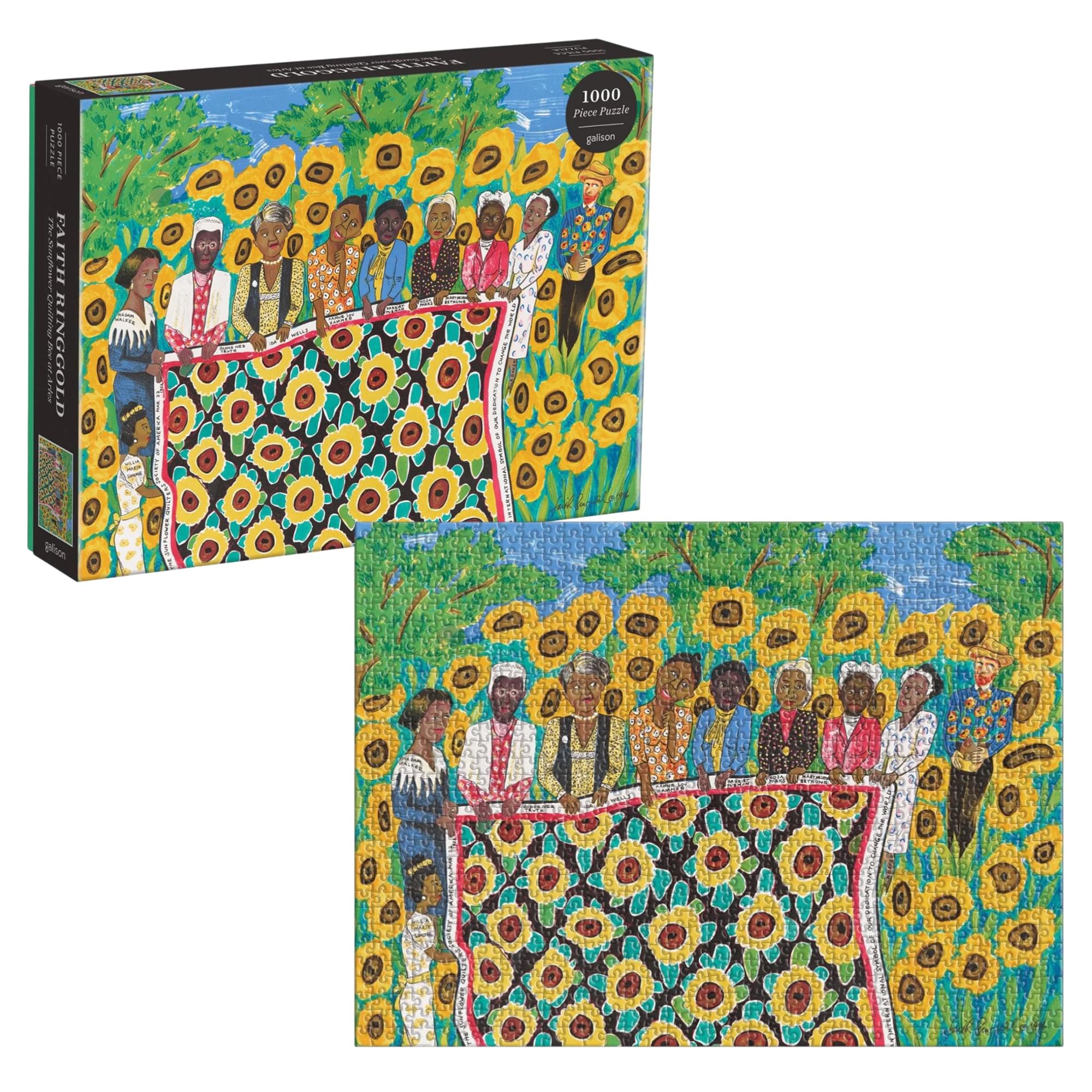 Faith Ringgold Sunflower Quilting Bee At Arles 1000-Piece Jigsaw Puzzle