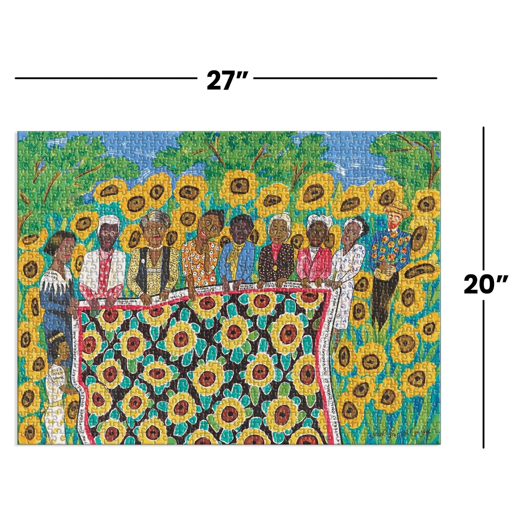 Faith Ringgold Sunflower Quilting Bee At Arles 1000-Piece Jigsaw Puzzle