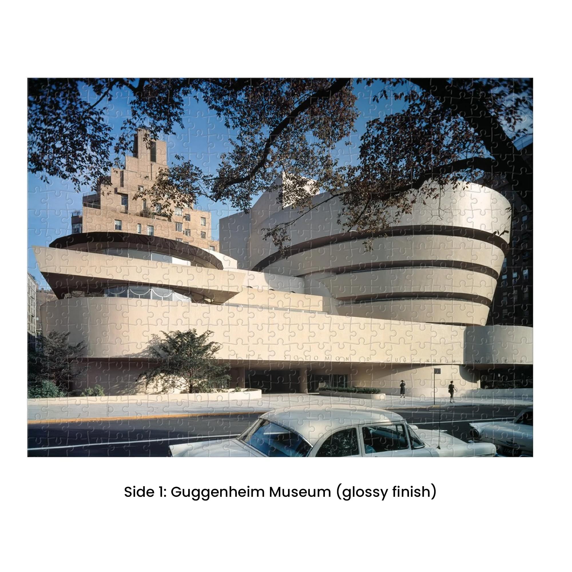Frank Lloyd Wright Guggenheim 2-Sided 500 Piece Jigsaw Puzzle