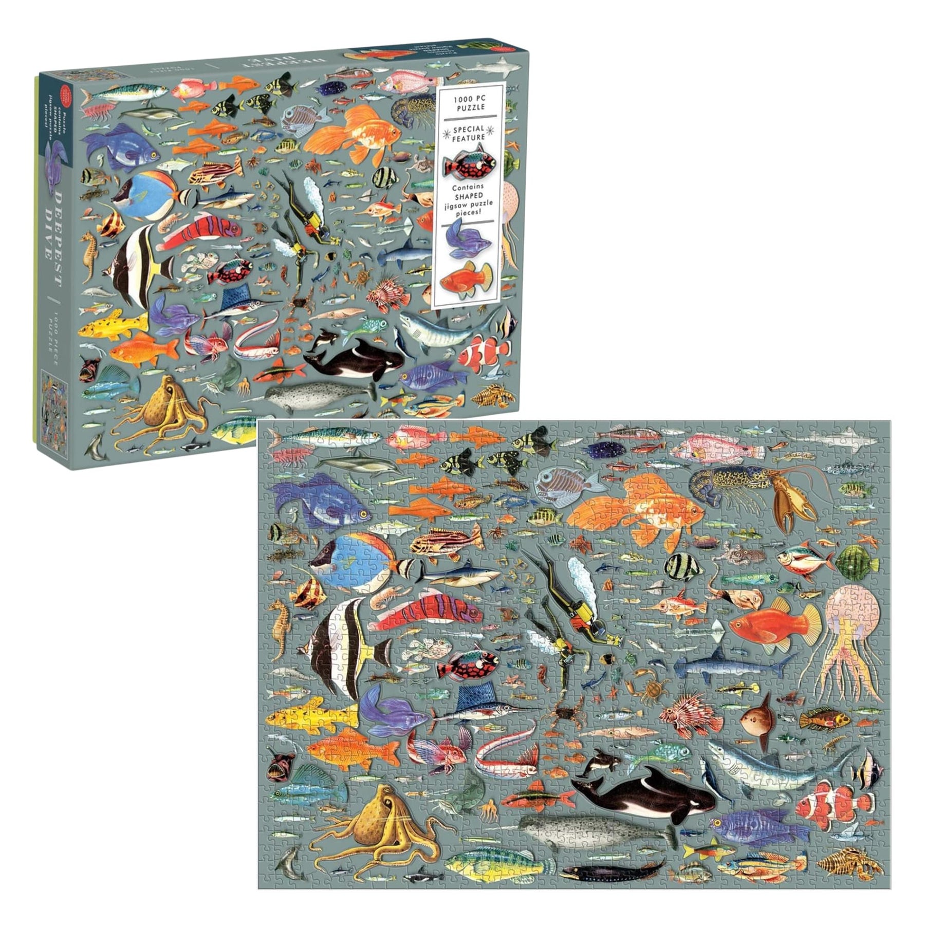 Deepest Dive 1000-Piece (20 Shaped) Jigsaw Puzzle