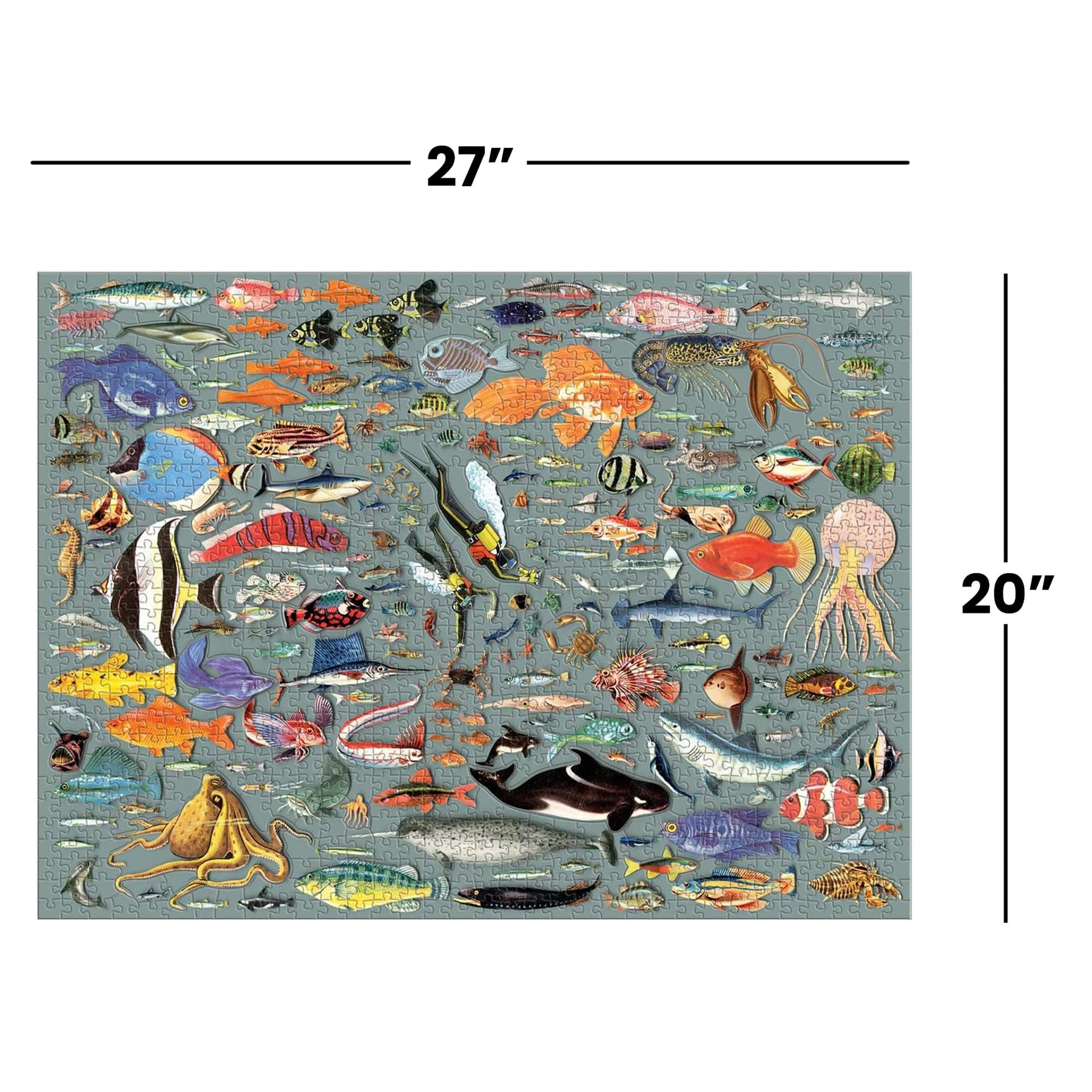 Deepest Dive 1000-Piece (20 Shaped) Jigsaw Puzzle