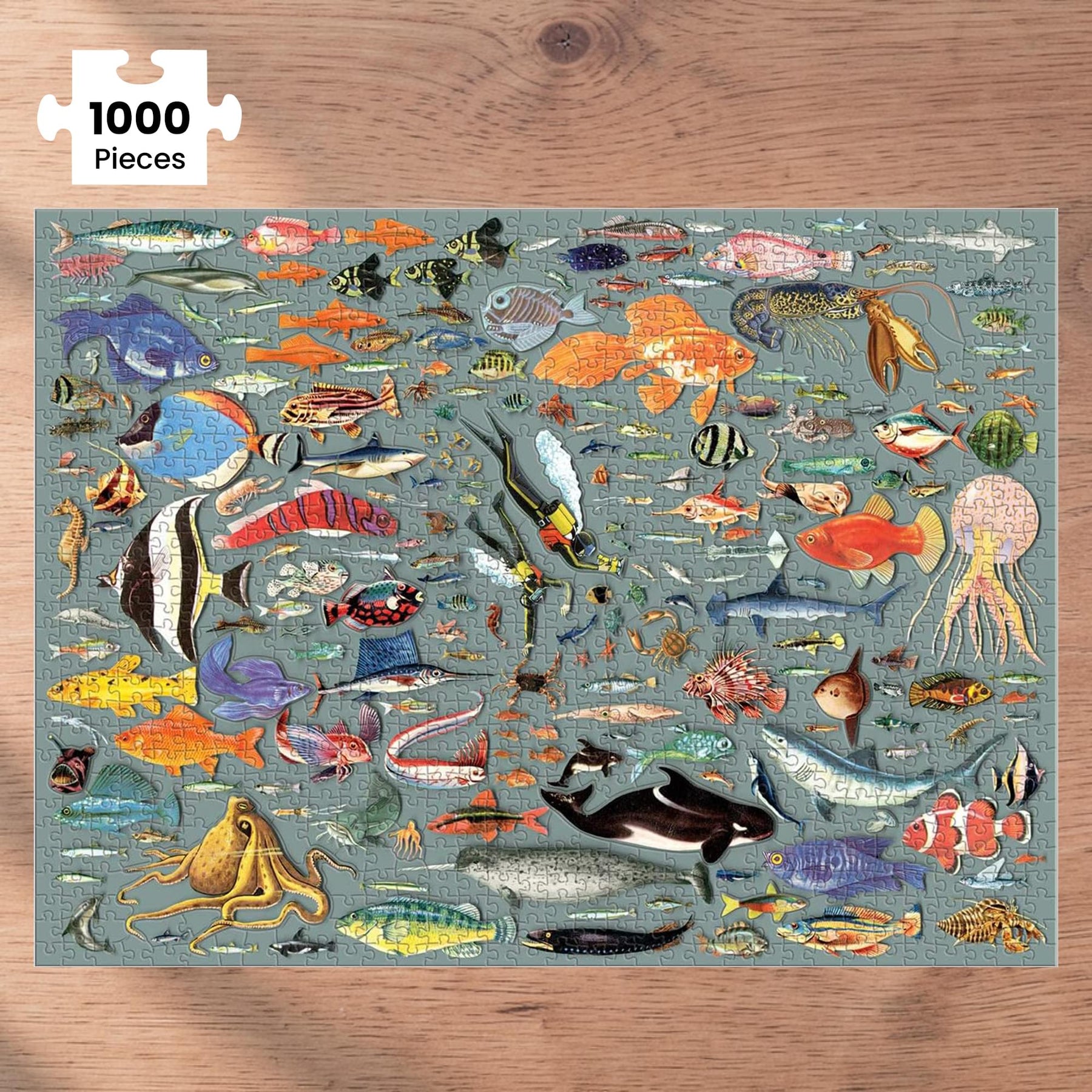 Deepest Dive 1000-Piece (20 Shaped) Jigsaw Puzzle