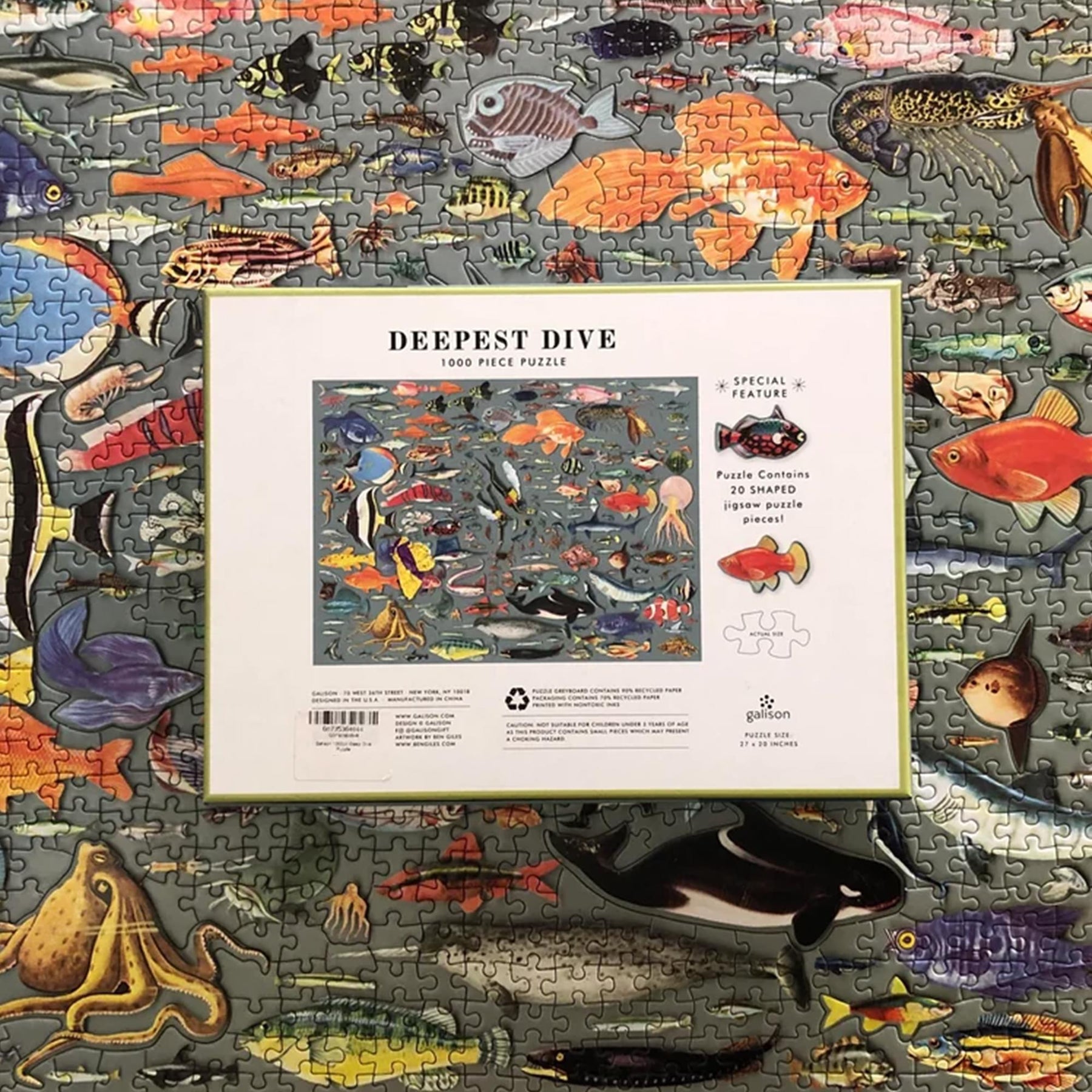 Deepest Dive 1000-Piece (20 Shaped) Jigsaw Puzzle