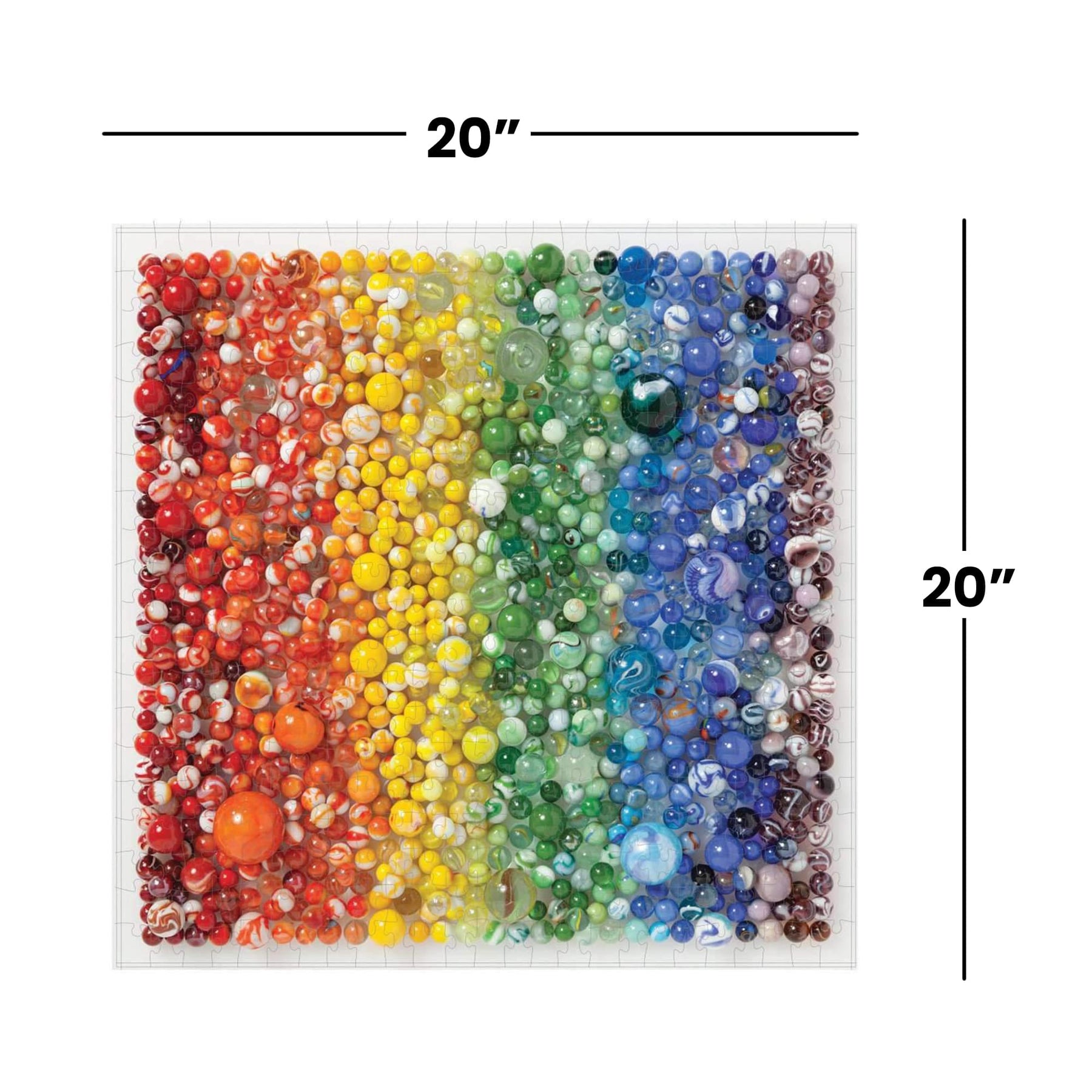 Rainbow Marbles 500-Piece Jigsaw Puzzle