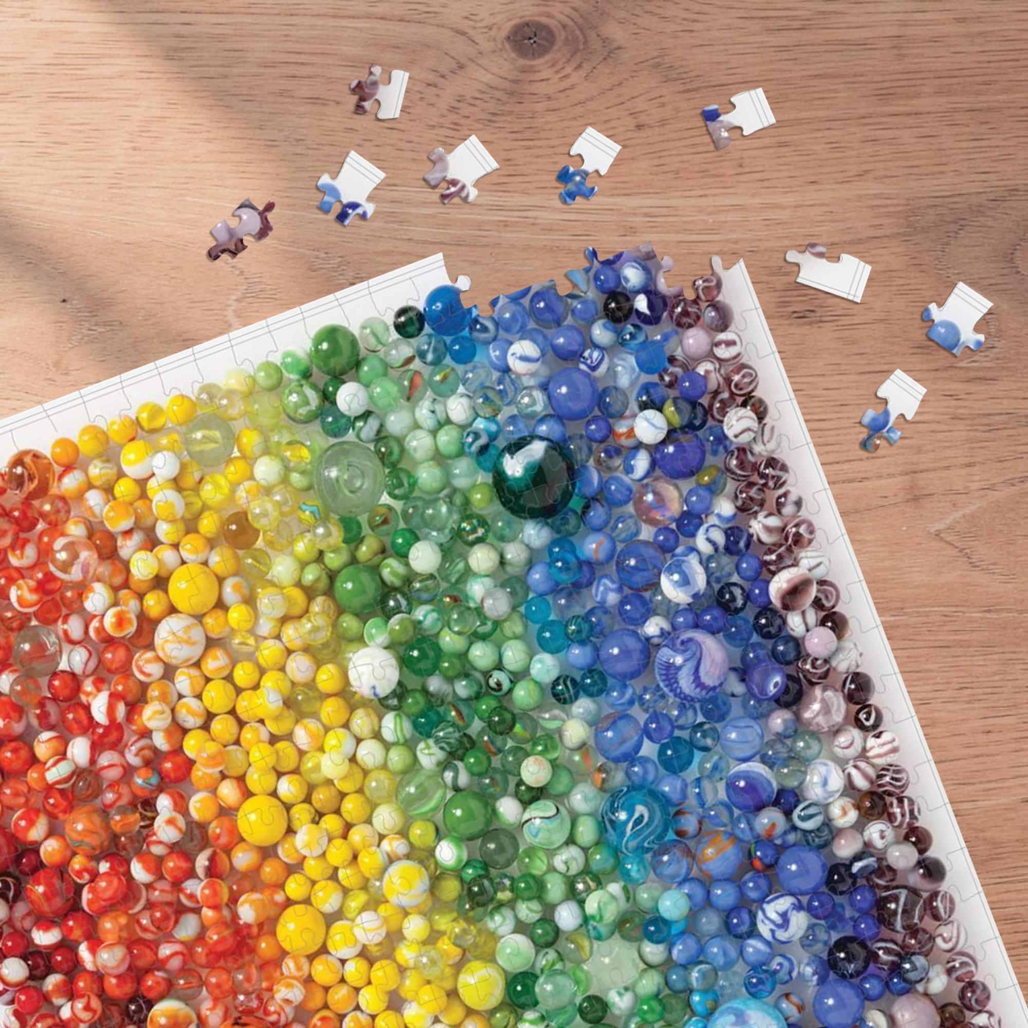 Rainbow Marbles 500-Piece Jigsaw Puzzle