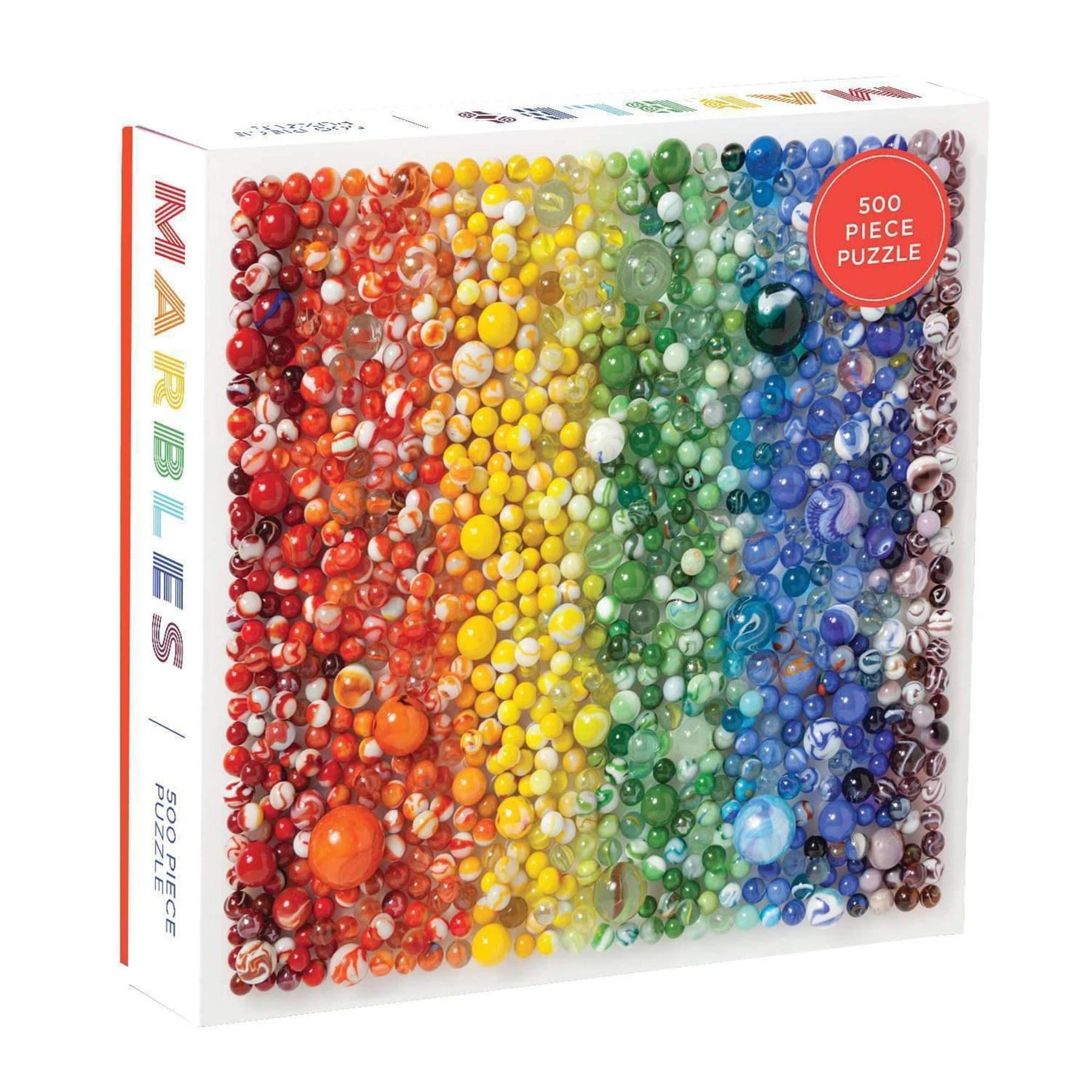 Rainbow Marbles 500-Piece Jigsaw Puzzle