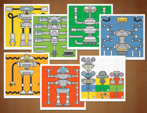 Robots on the Line Tile Game