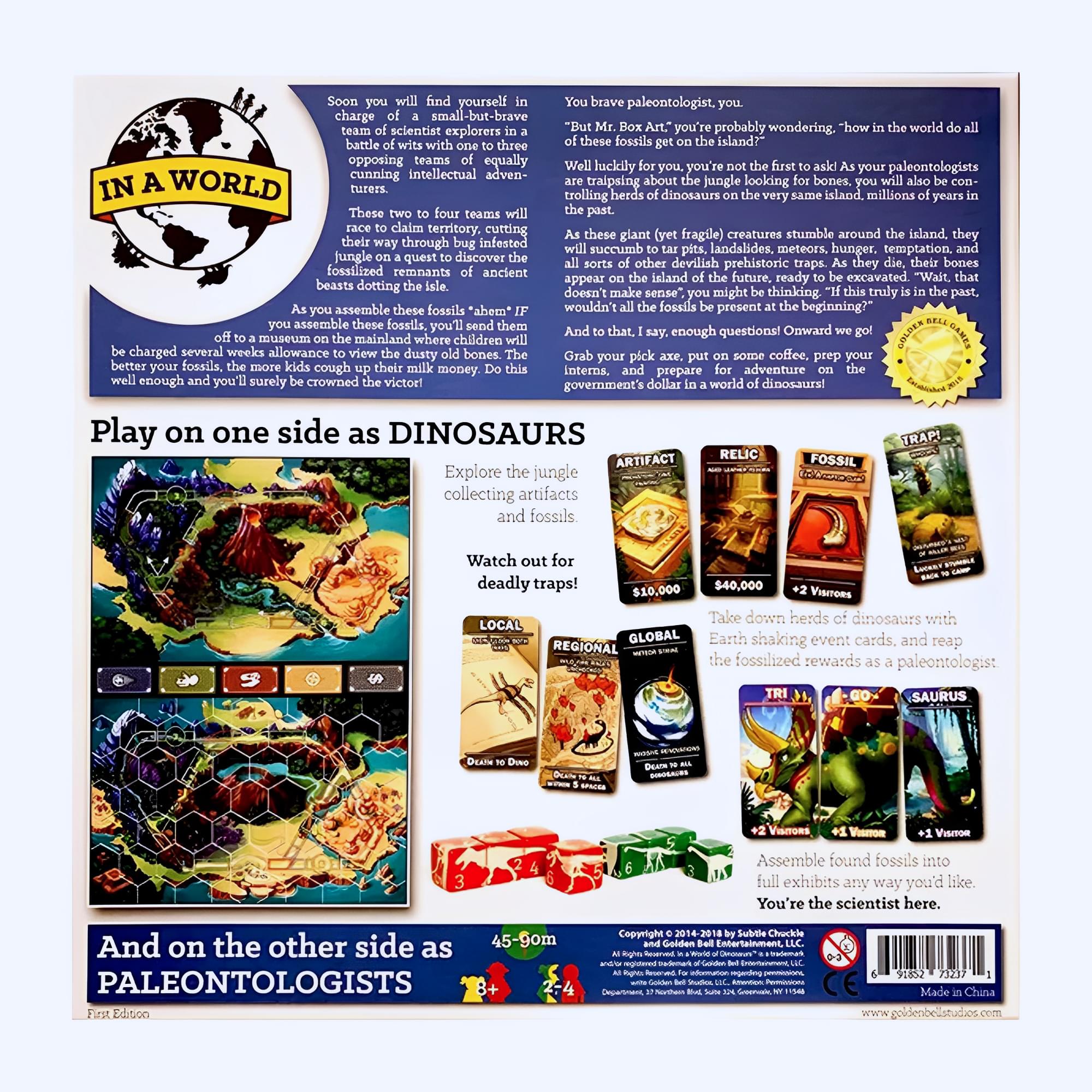 In a World of Dinosaurs Board Game
