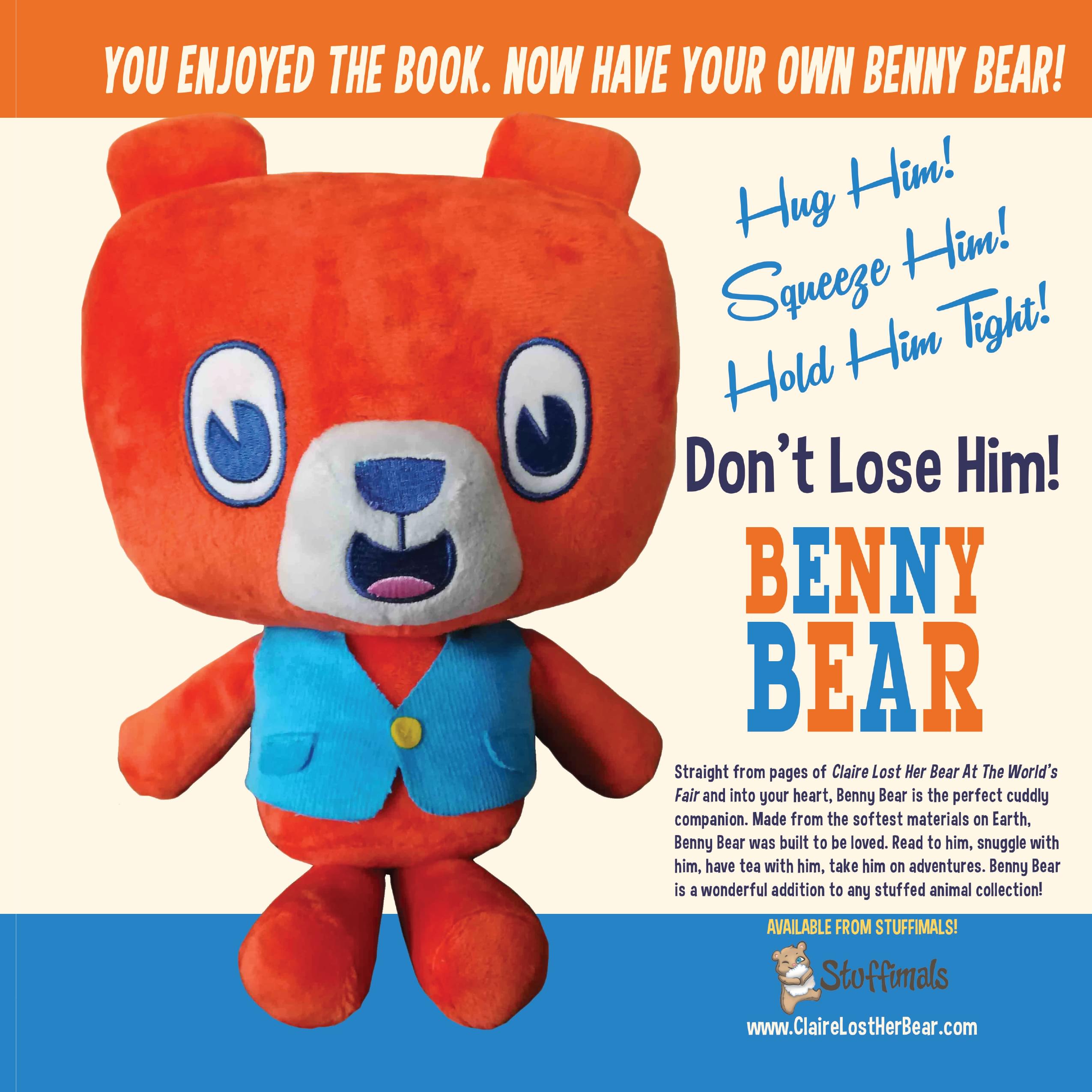 Benny Bear 16 Inch Plush