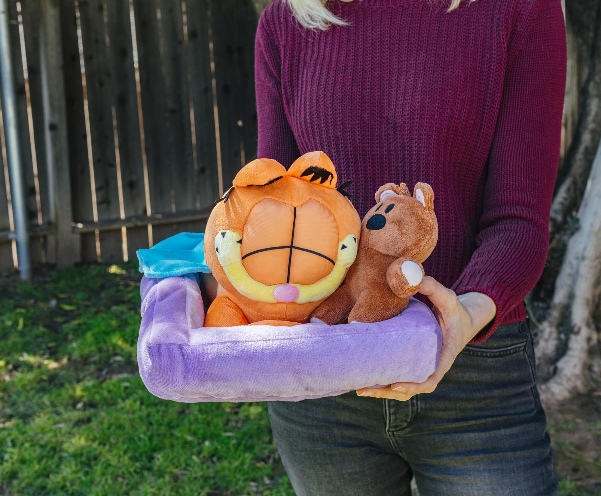 Garfield Sleeping With Pookie 7-Inch Collector Plush